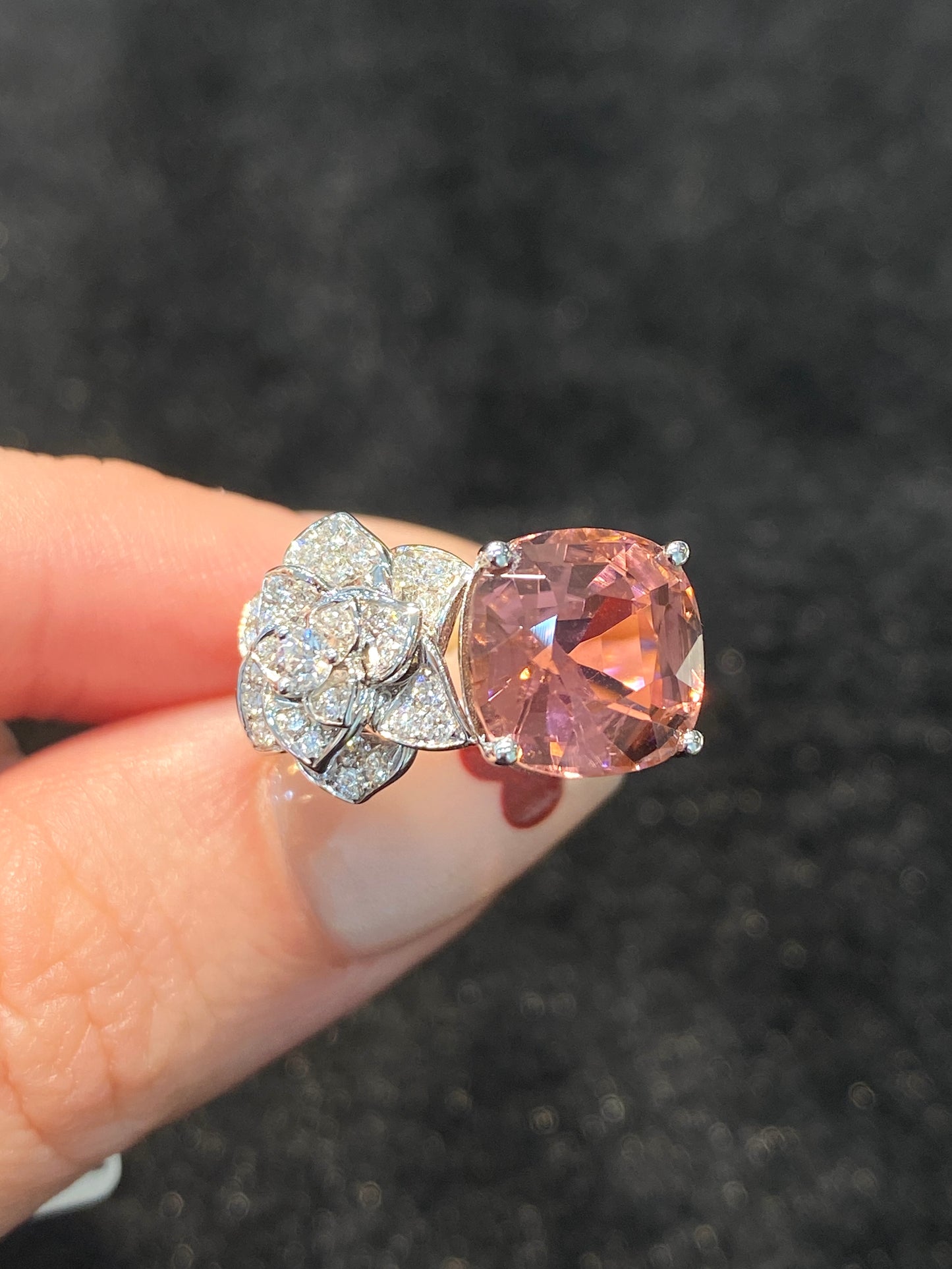 Natural Pink Tourmaline 4.42ct Ring