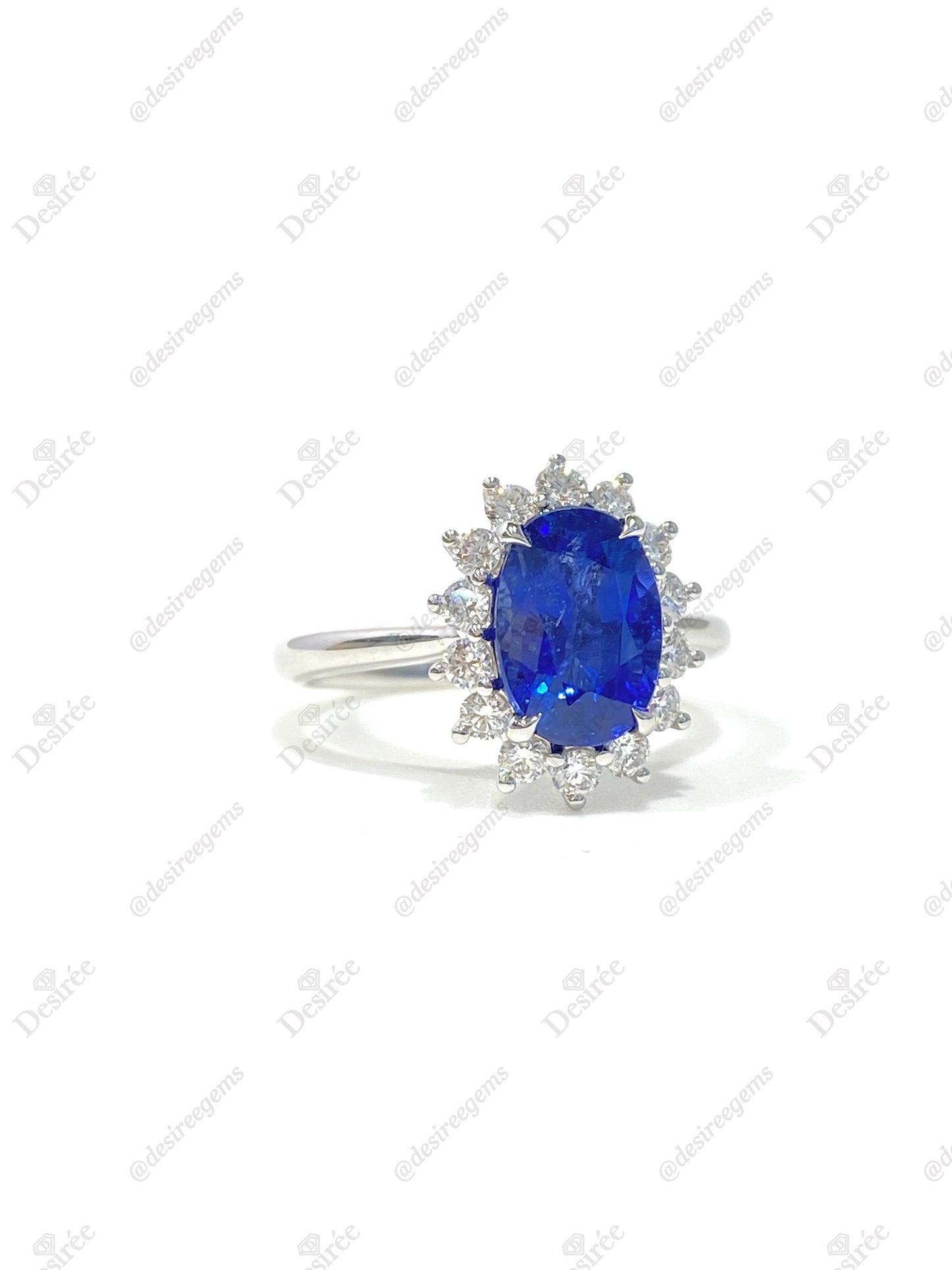Natural Royal Blue Sapphire 2.39ct Ring