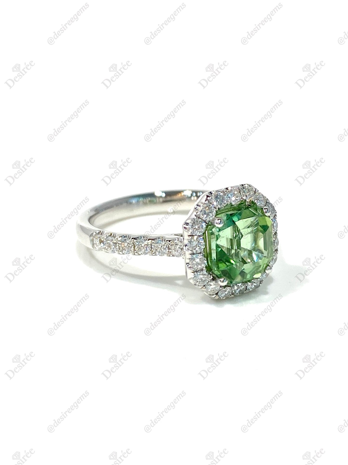 Natural Green Tourmaline 2.11ct Ring