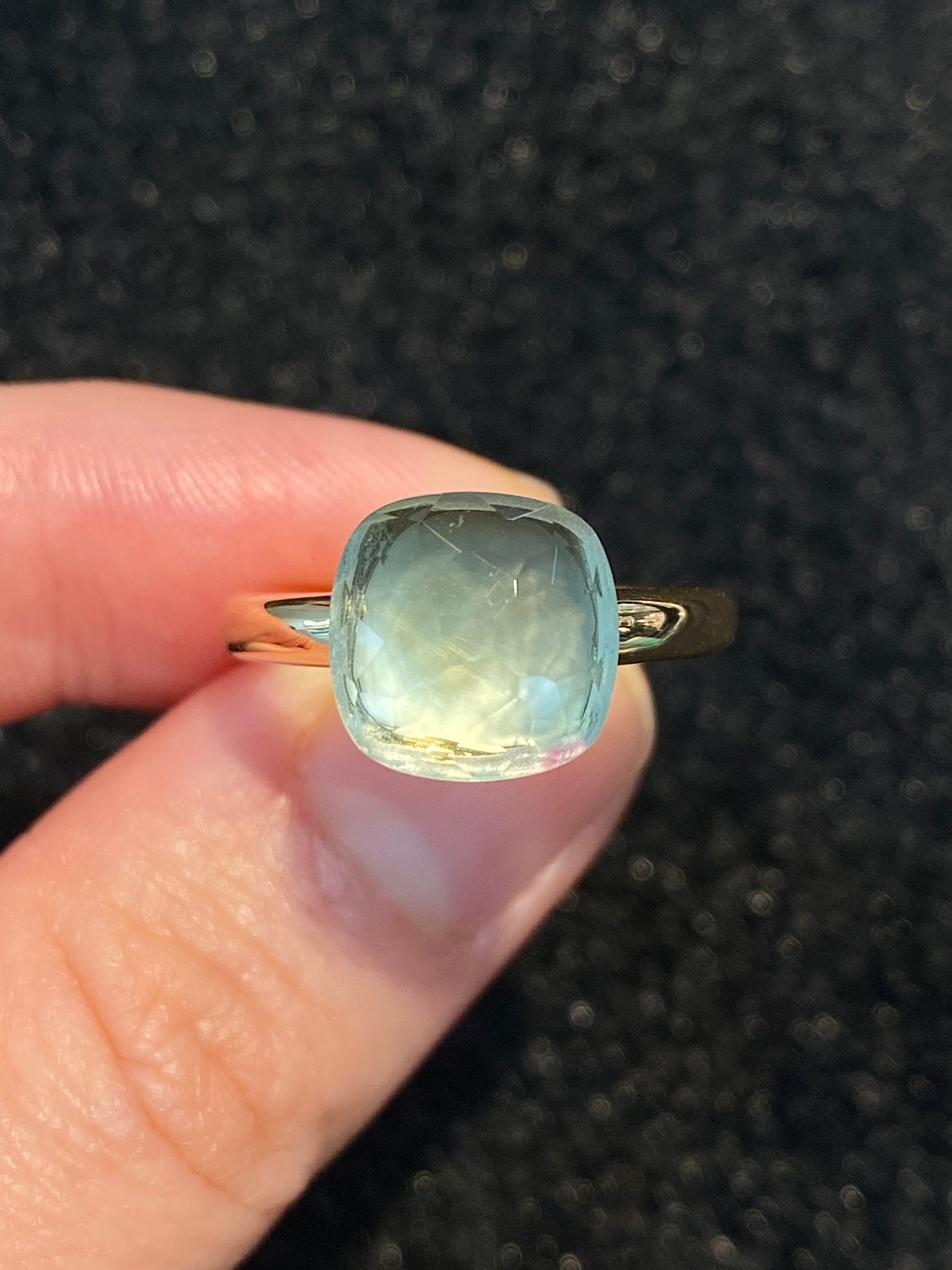 Natural Green Amethyst 6.16ct Ring