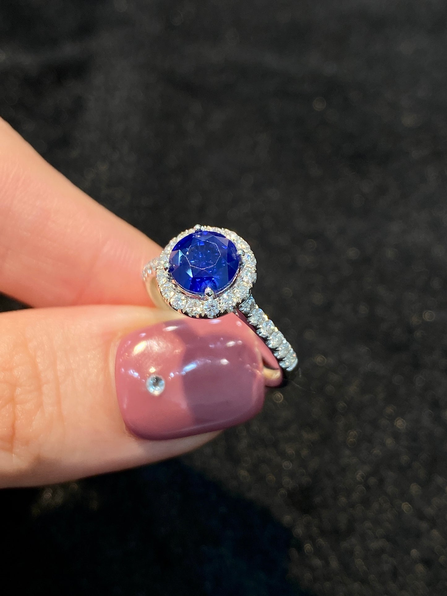 Natural Blue Sapphire 1.78ct Ring