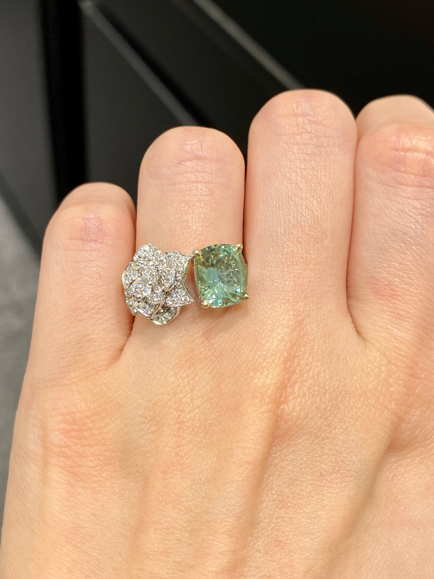 Natural Green Tourmaline 2.35ct Ring
