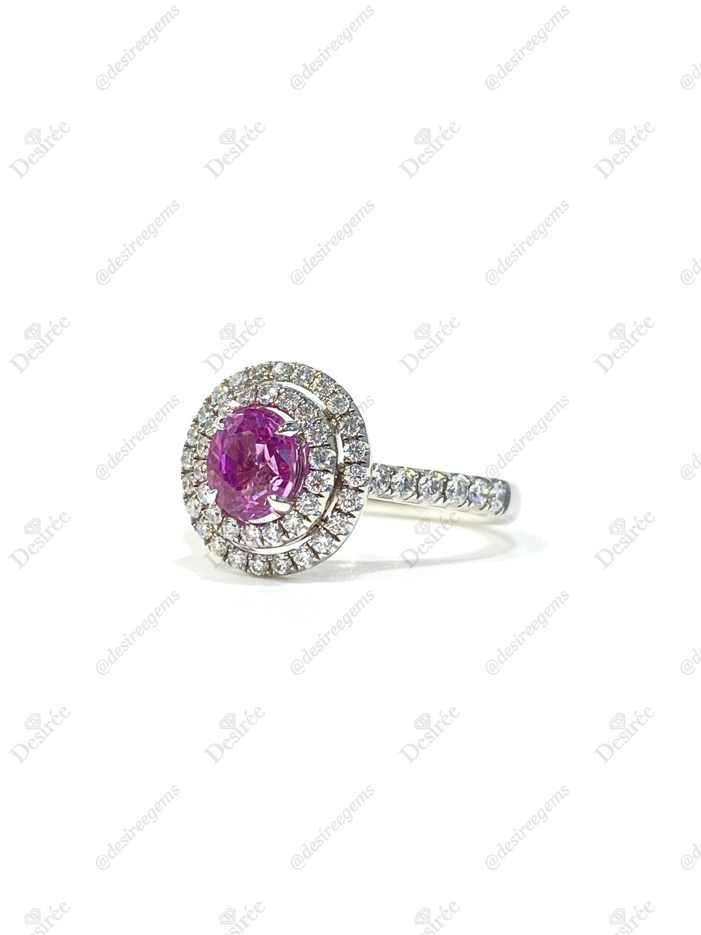 Natural Pink Sapphire 1.10ct Ring