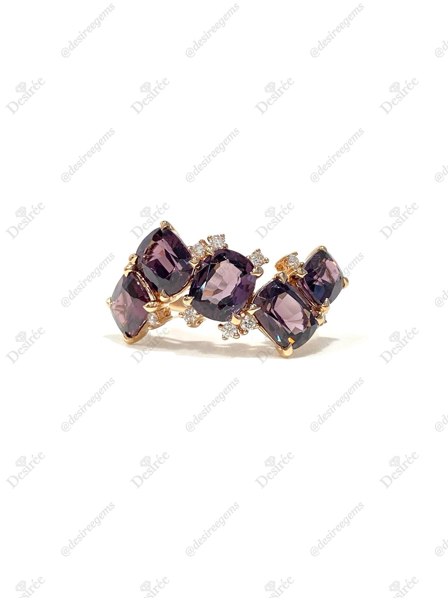 Natural Purple Spinel 5.03ct Ring