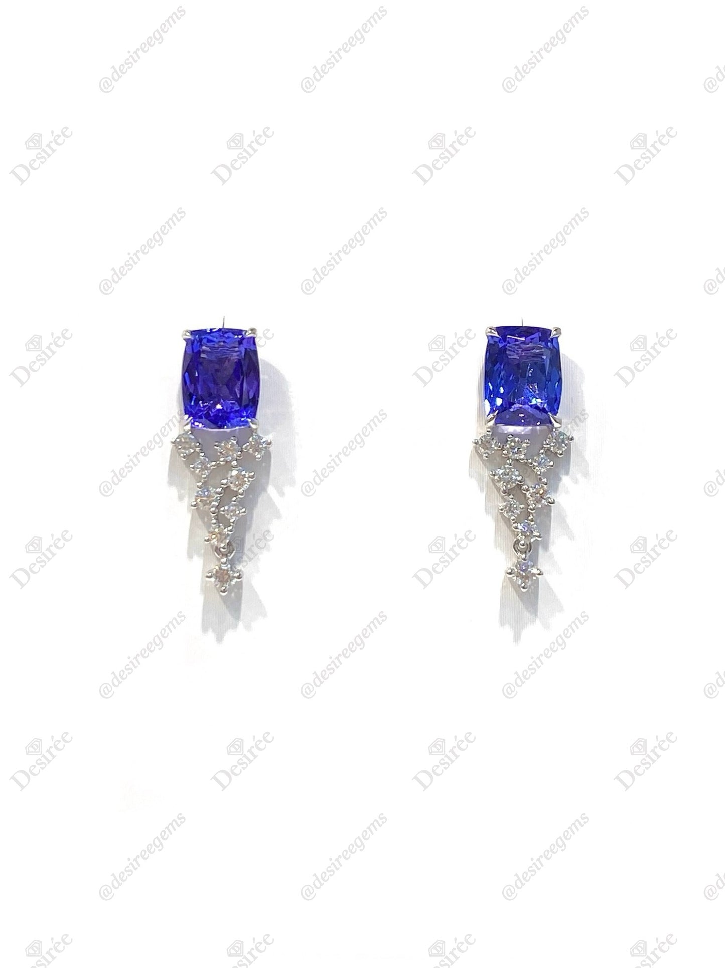 Natural Tanzanites 5.06ct Earrings