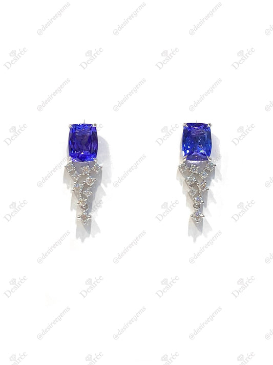 Natural Tanzanites 5.06ct Earrings