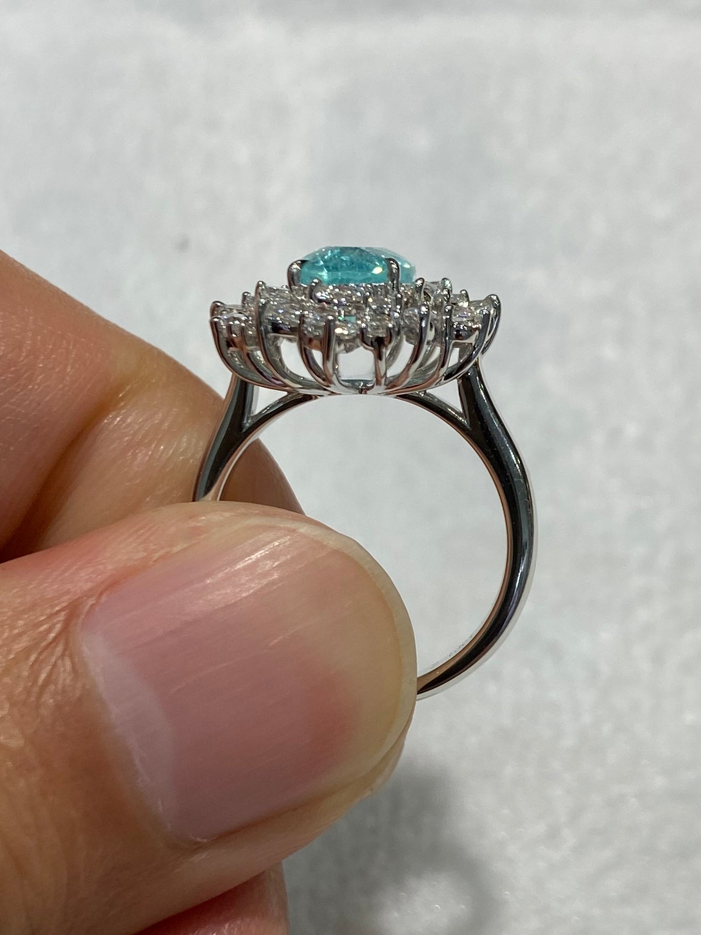 Natural Paraiba Tourmaline 2.13ct Ring