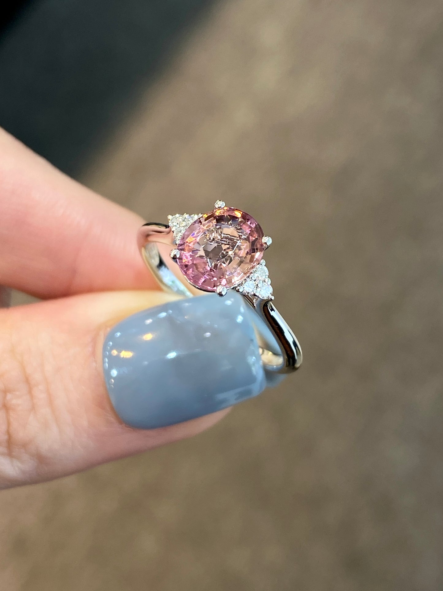Natural Pink Tourmaline 1.49ct Ring