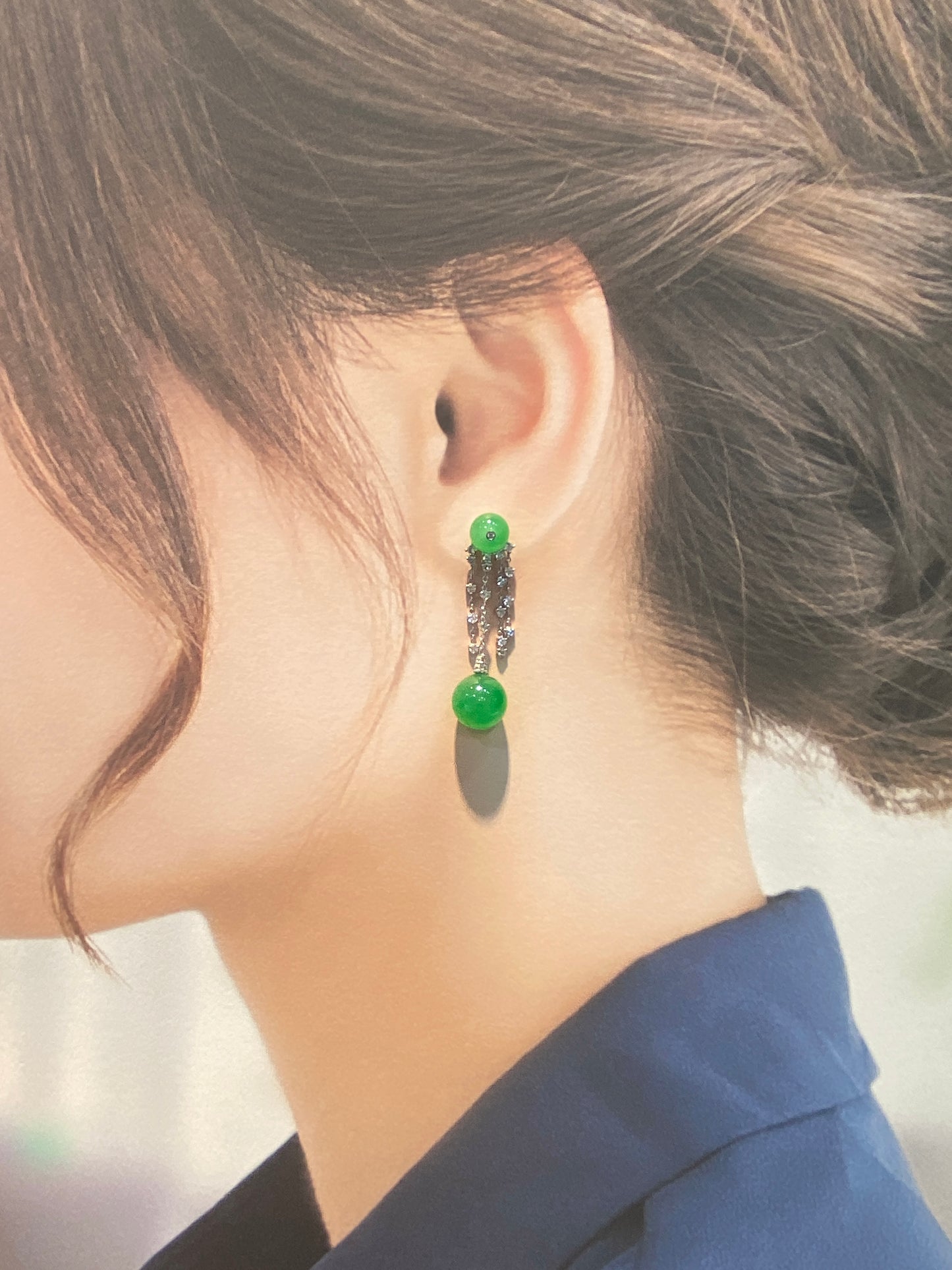 Natural Type A Jadeite Earrings
