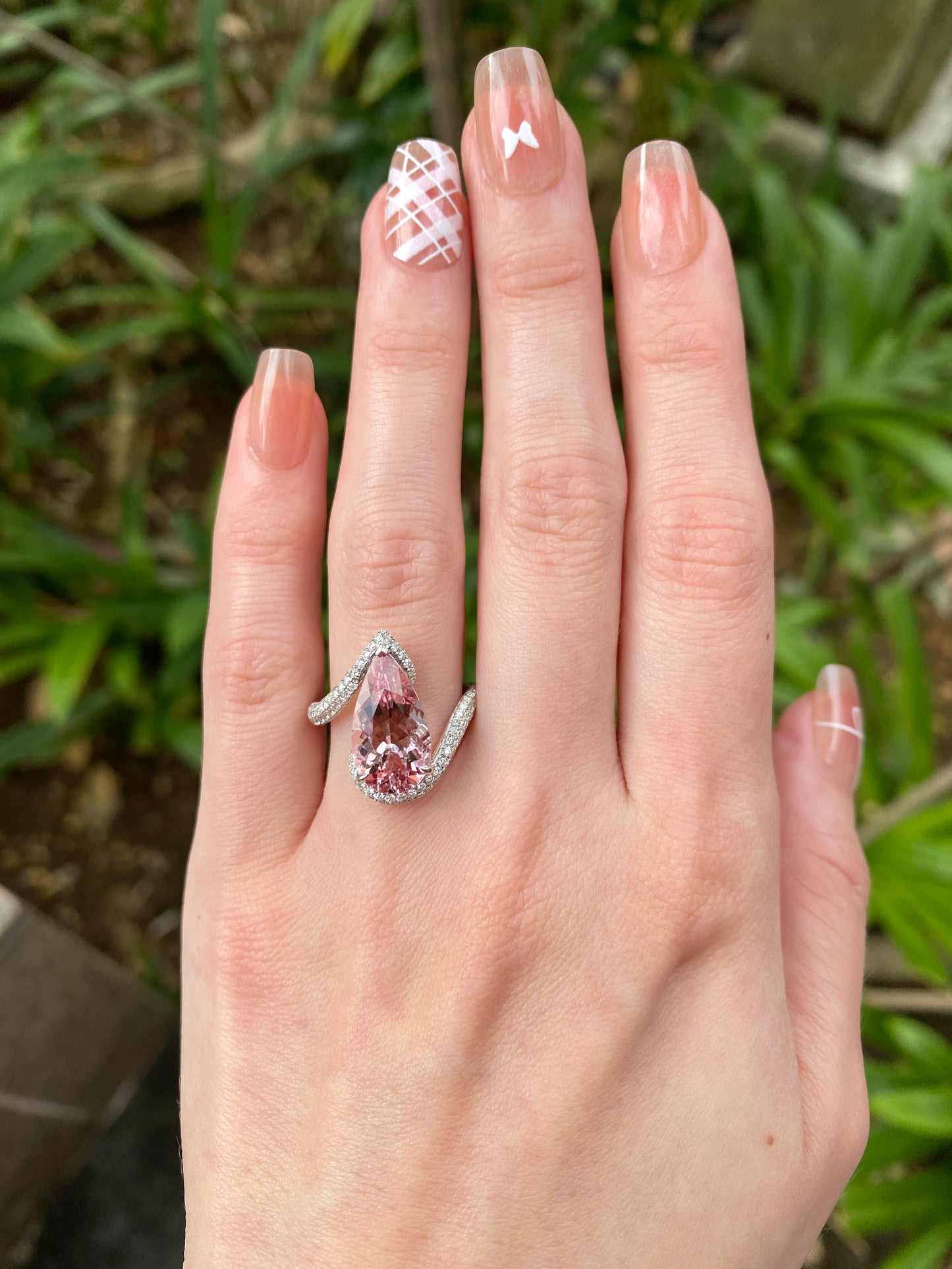 Natural Morganite 3.73ct Ring