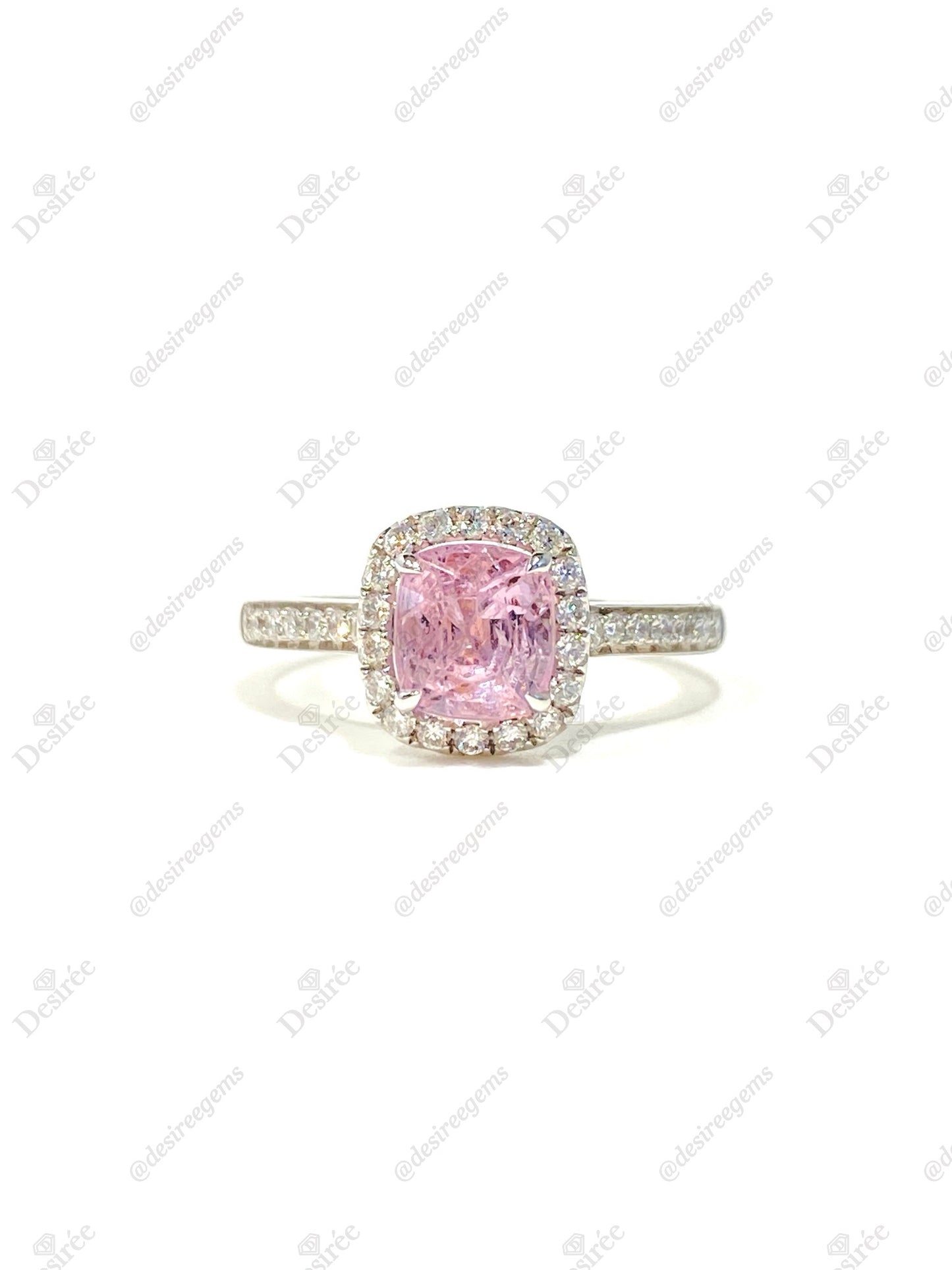 Natural Pink Spinel 1.45ct Ring