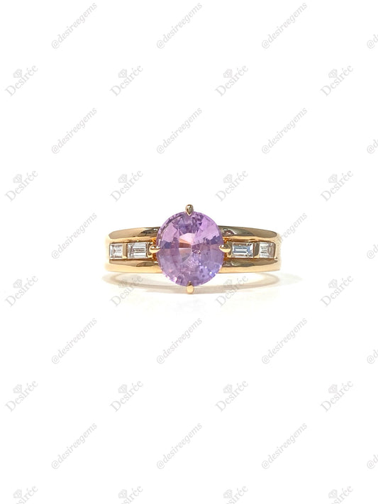 Natural Pink Sapphire 1.75ct Ring