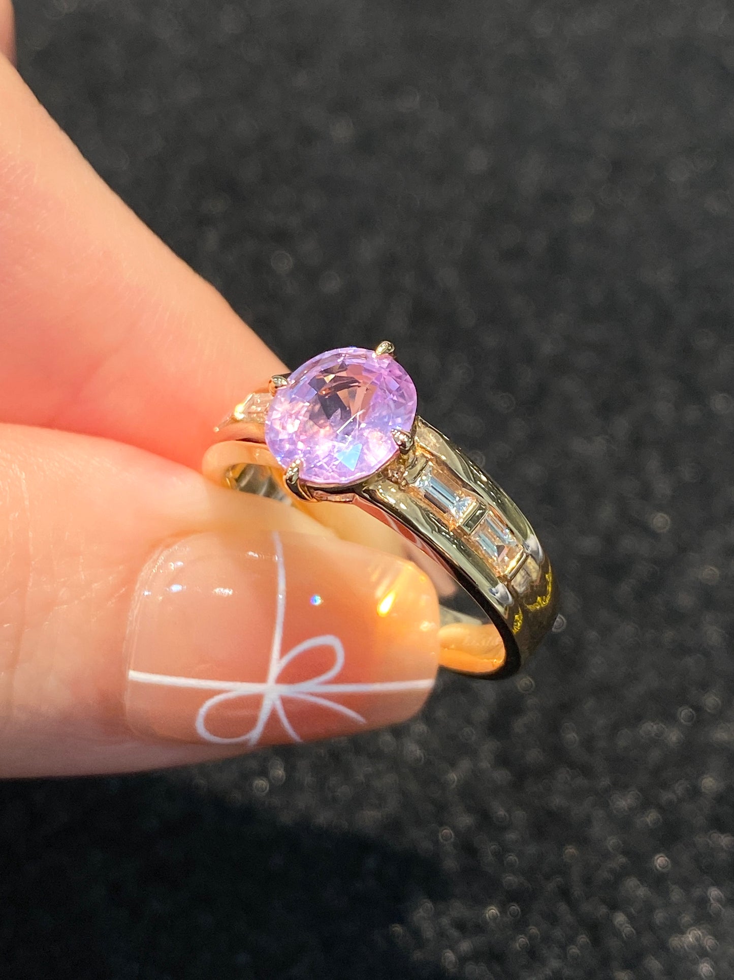 Natural Pink Sapphire 1.75ct Ring