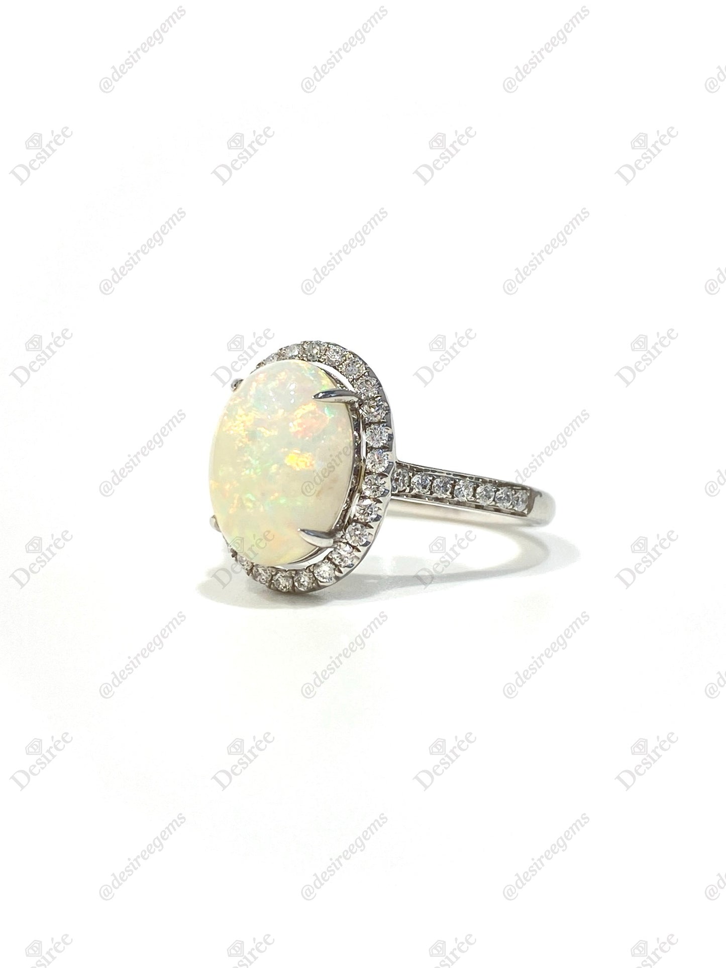 Natural Australian Opal 2.44ct Ring