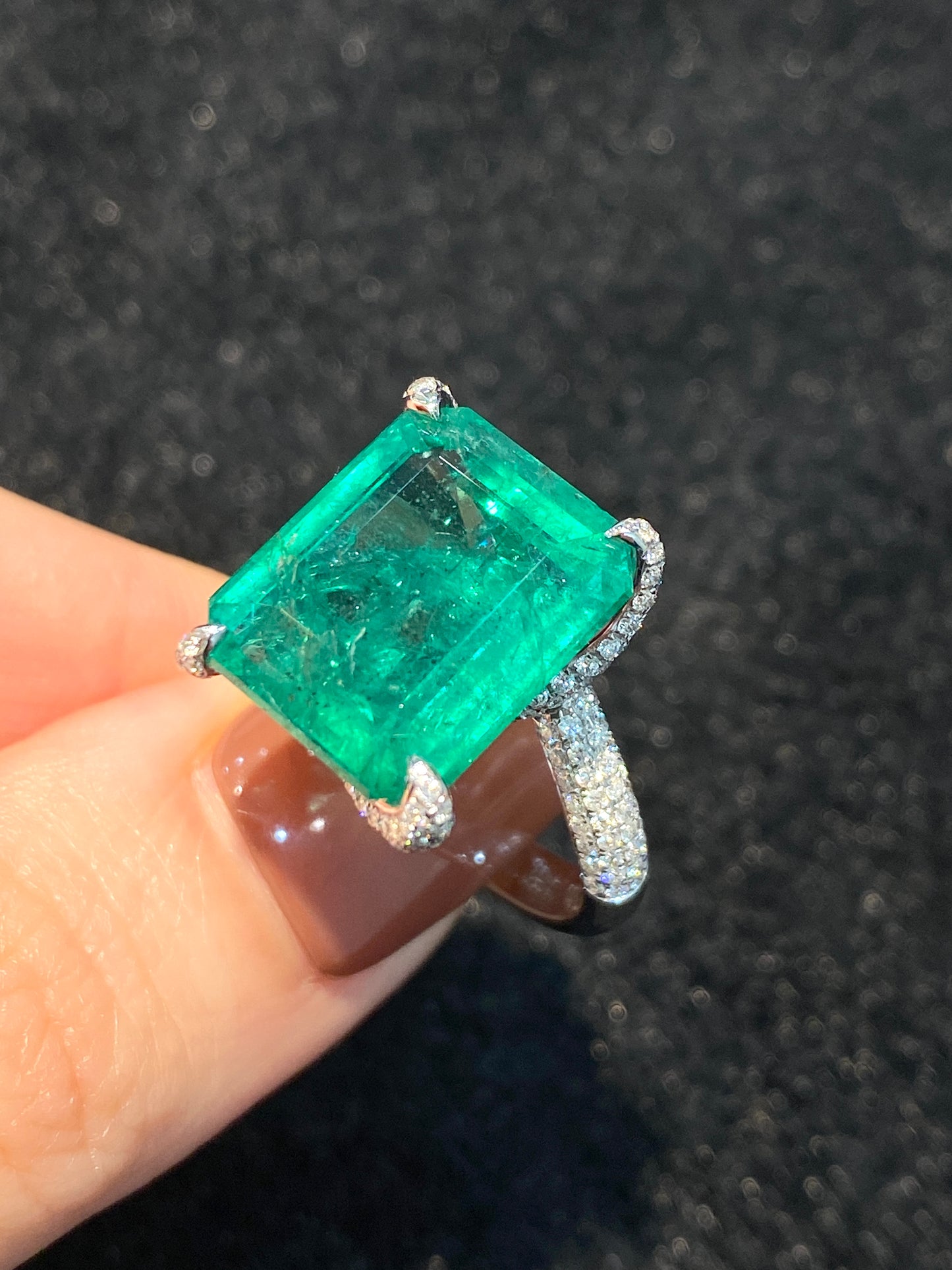 Natural Emerald 10.34ct Ring