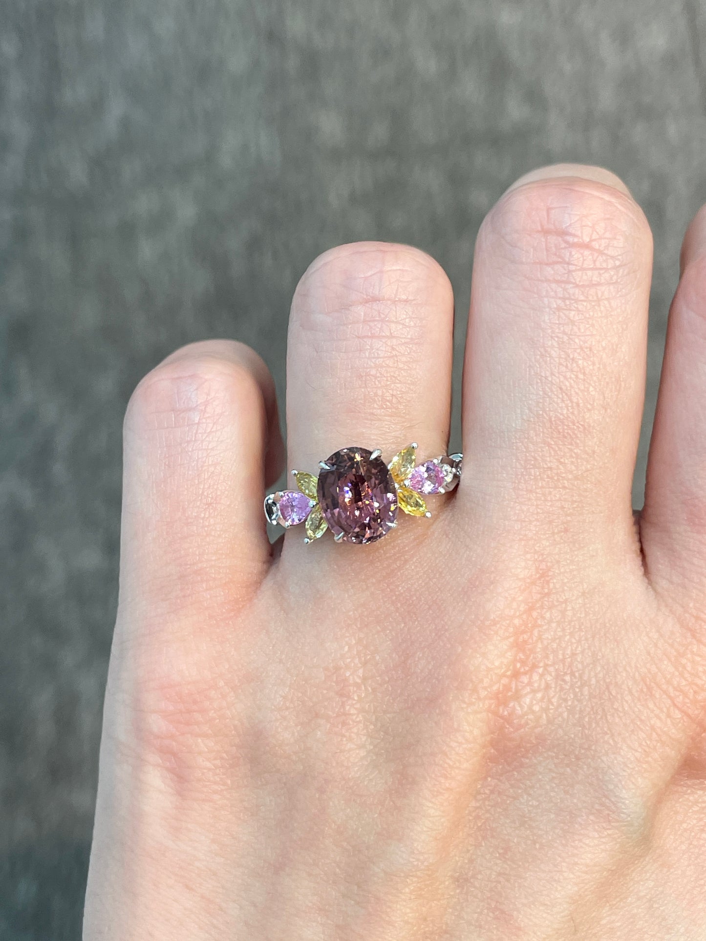 Natural Purple Tourmaline 2.20ct Ring