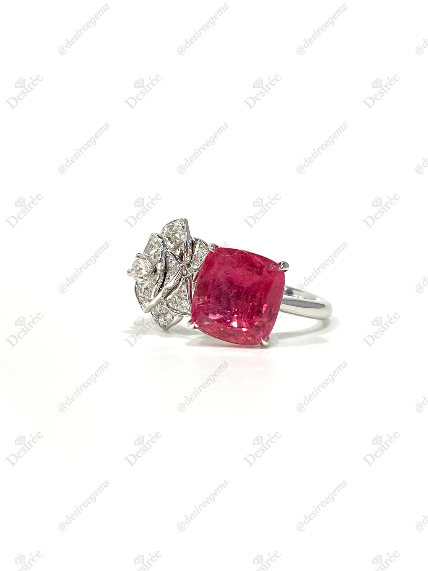 Natural Pink Tourmaline 3.30ct Ring