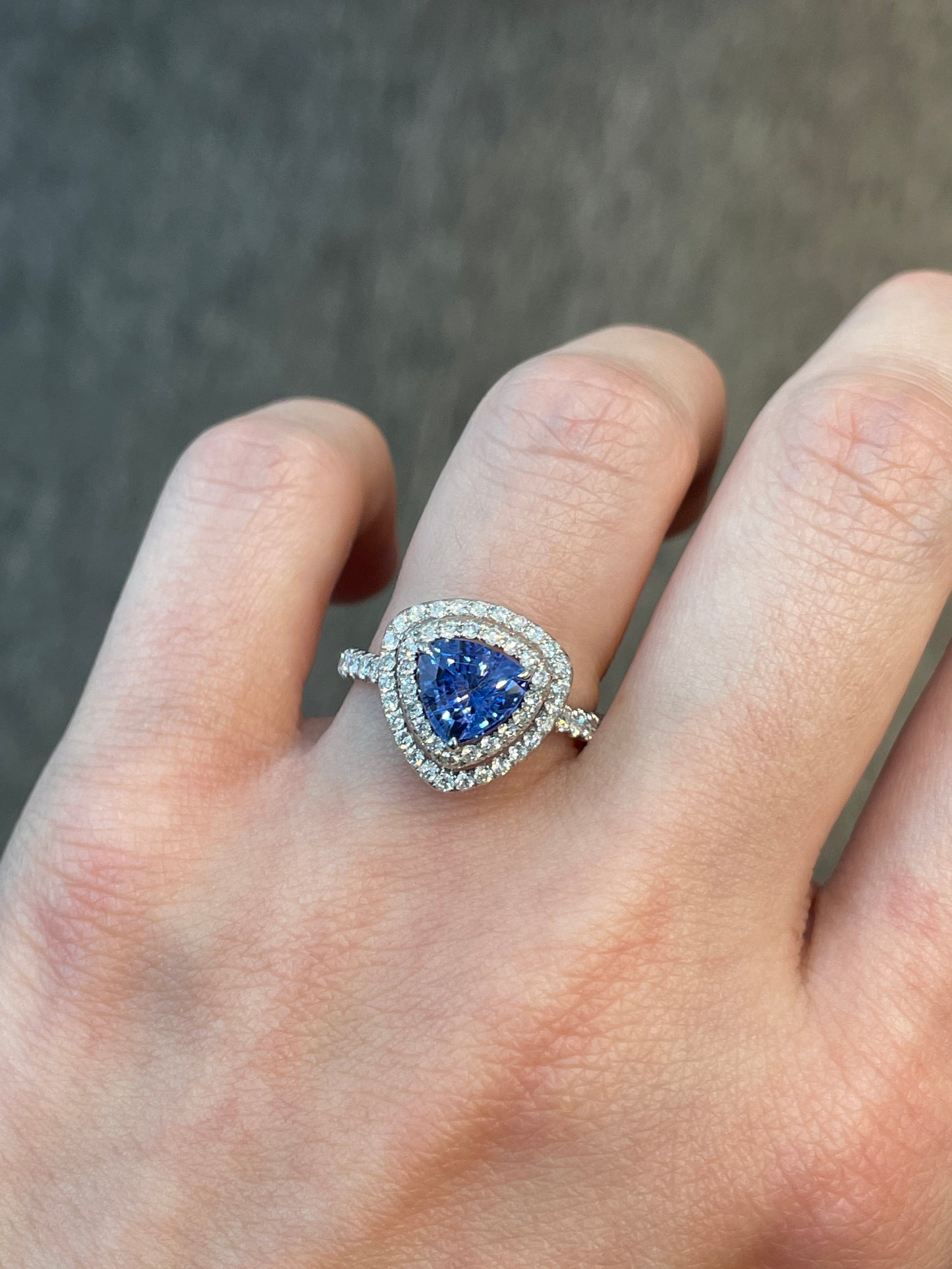 Natural Blue Sapphire 1.37ct Ring