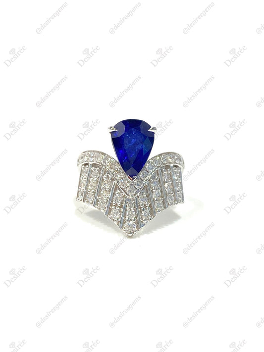 Natural Royal Blue Sapphire 3.00ct Ring