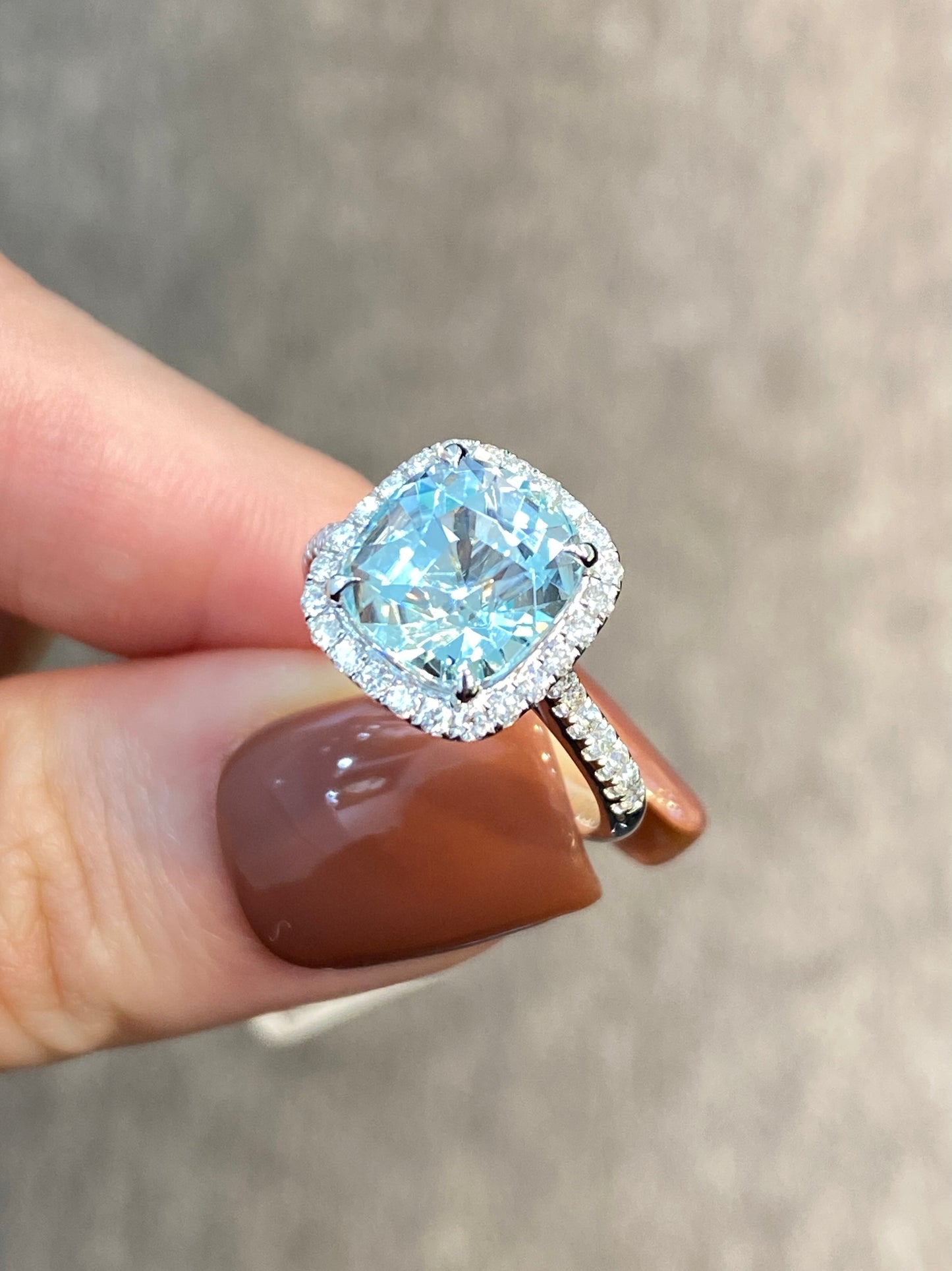 Natural Blue Tourmaline 3.63ct Ring