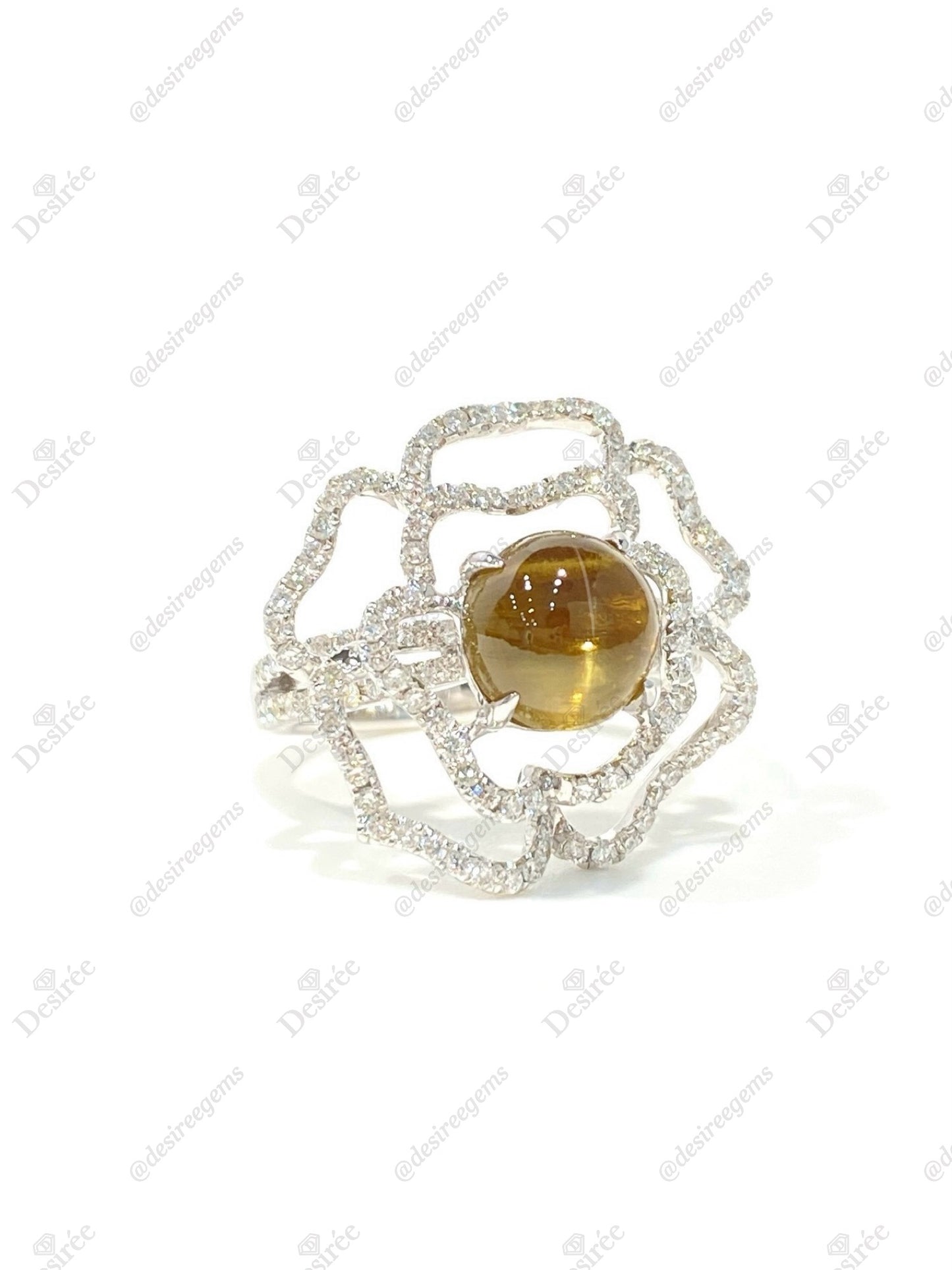 Natural Chrysoberyl Cat's Eye 3.80ct Ring