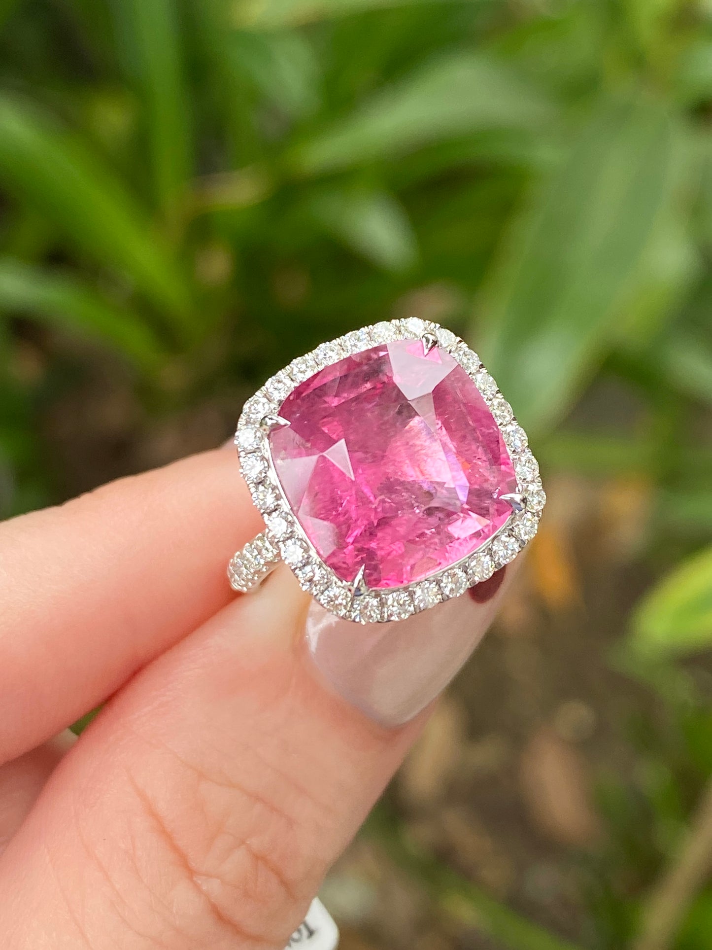 Natural Pink Tourmaline 6.85ct Ring