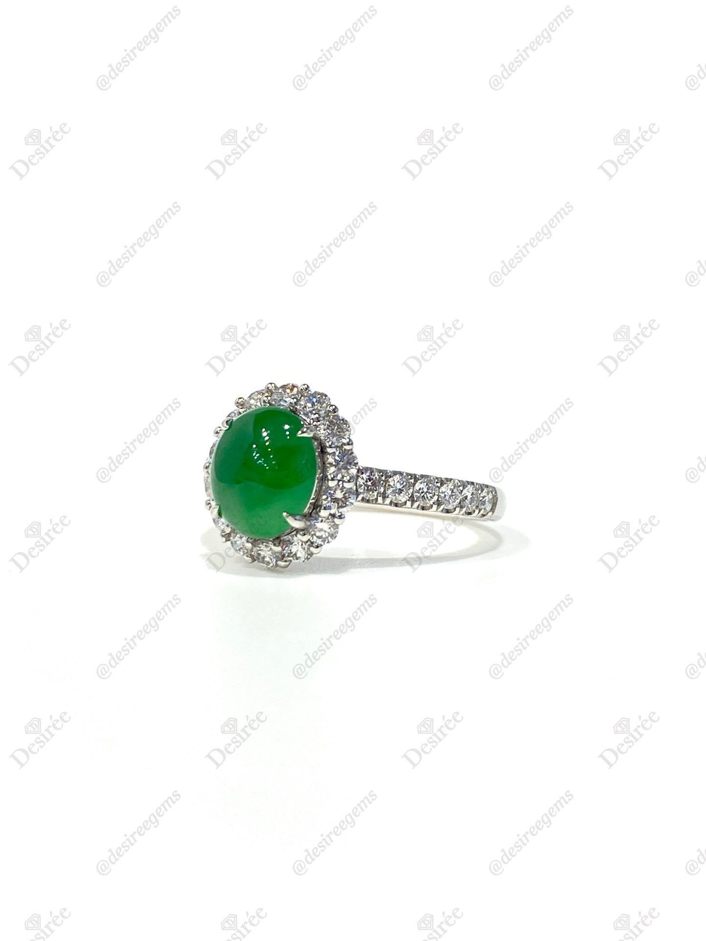 Natural Type A Jadeite Ring