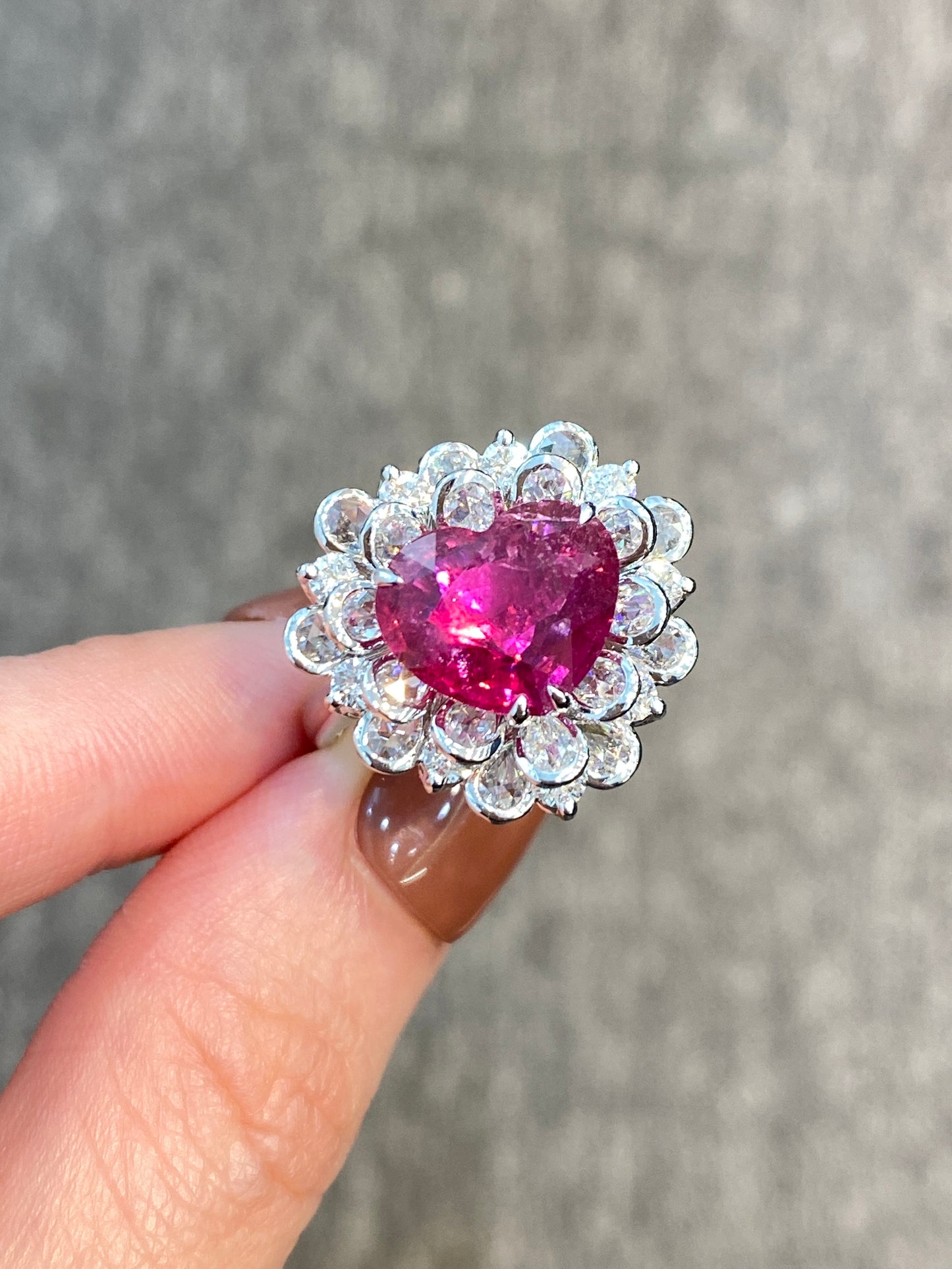 Natural Pink Tourmaline 3.73ct Ring/ Pendant