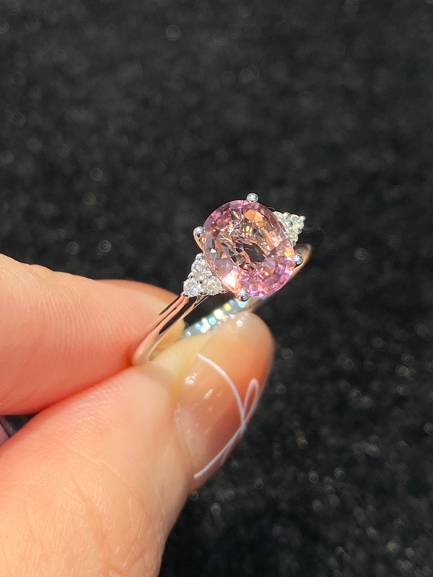 Natural Pink Tourmaline 1.49ct Ring