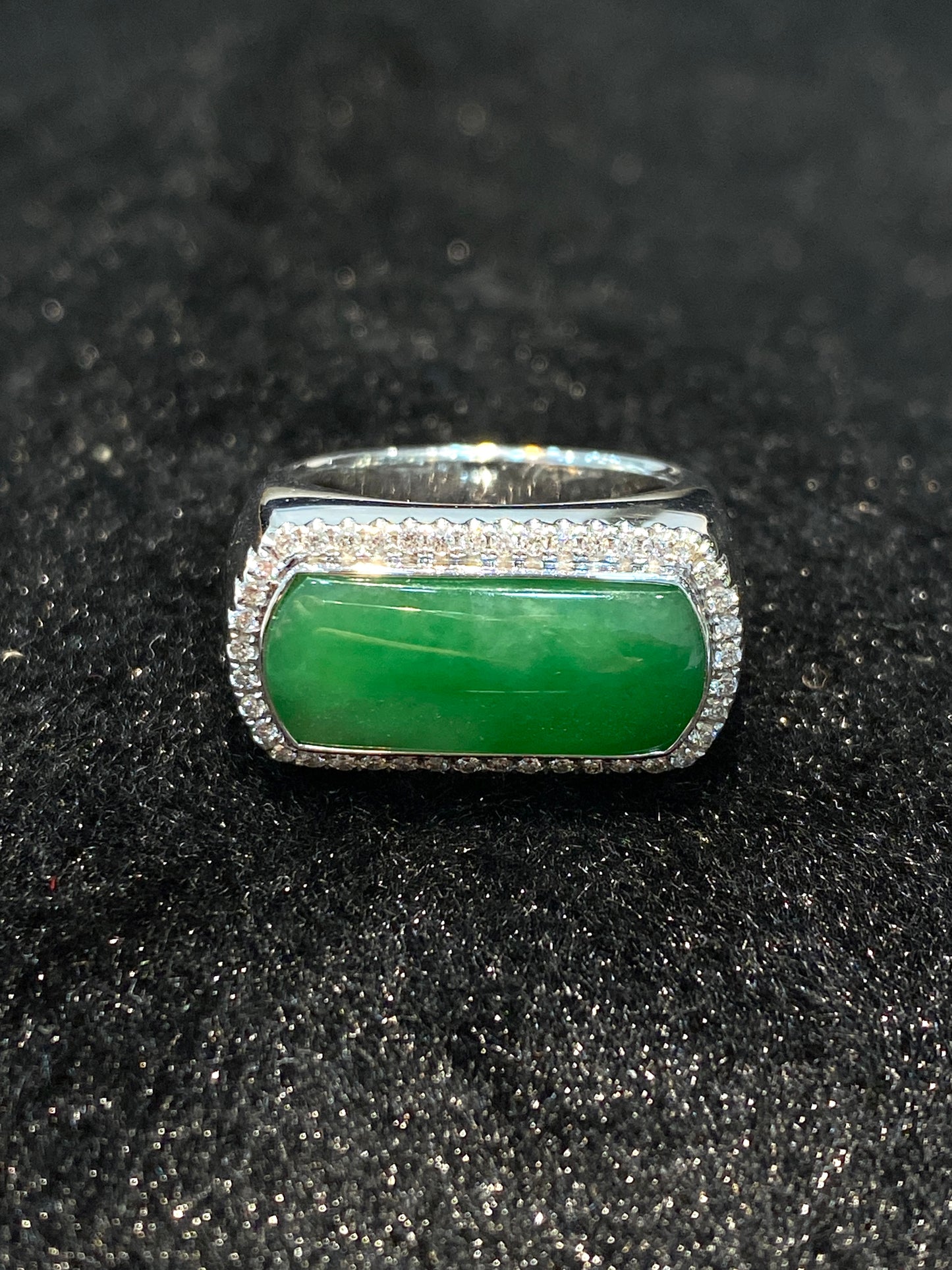 Natural Type A Jadeite Ring
