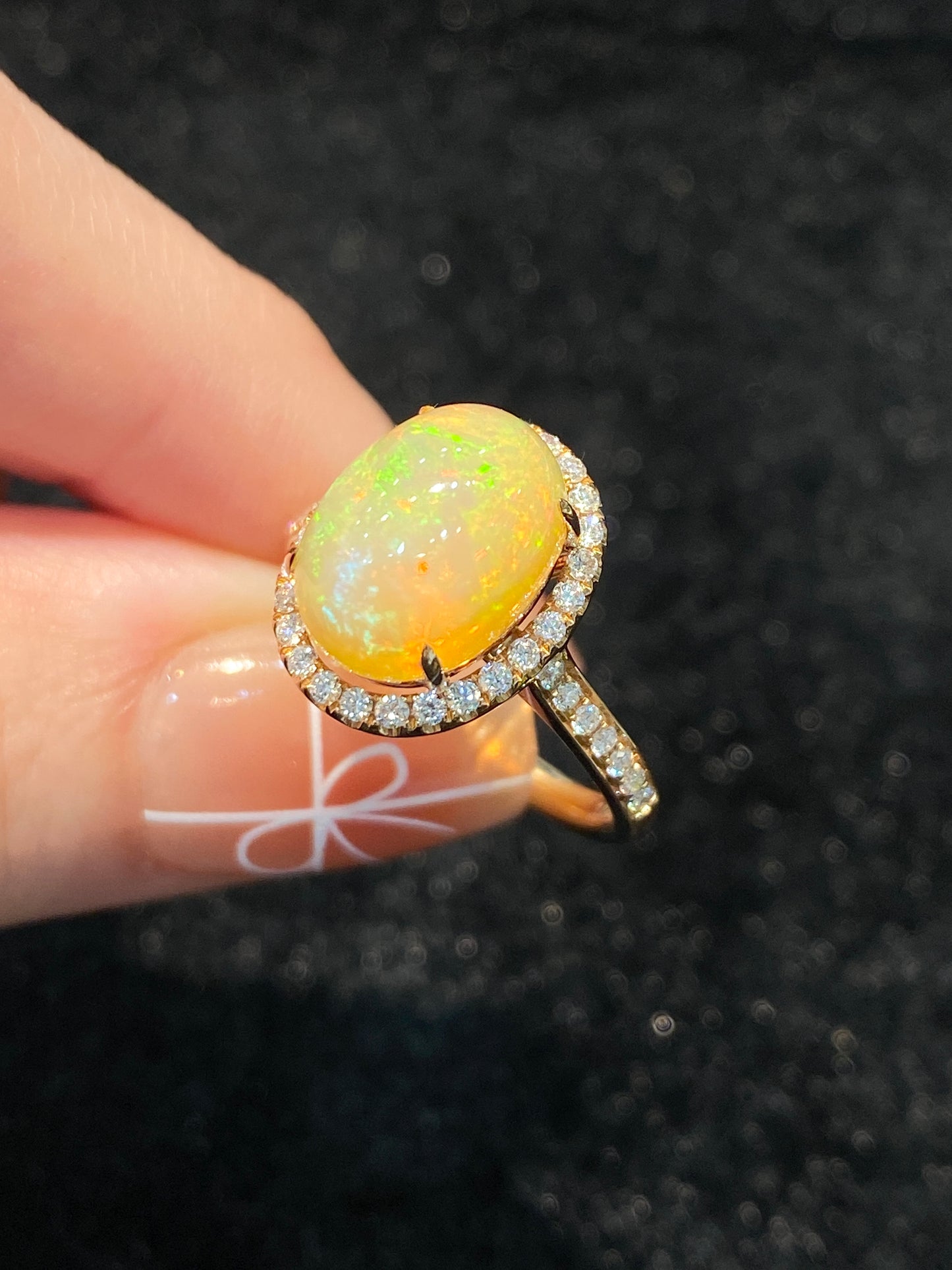 Natural Opal 3.07ct Ring