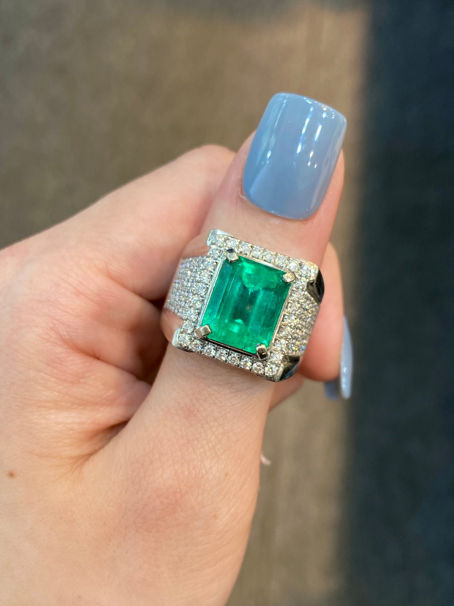 Natural Emerald 5.89ct Ring
