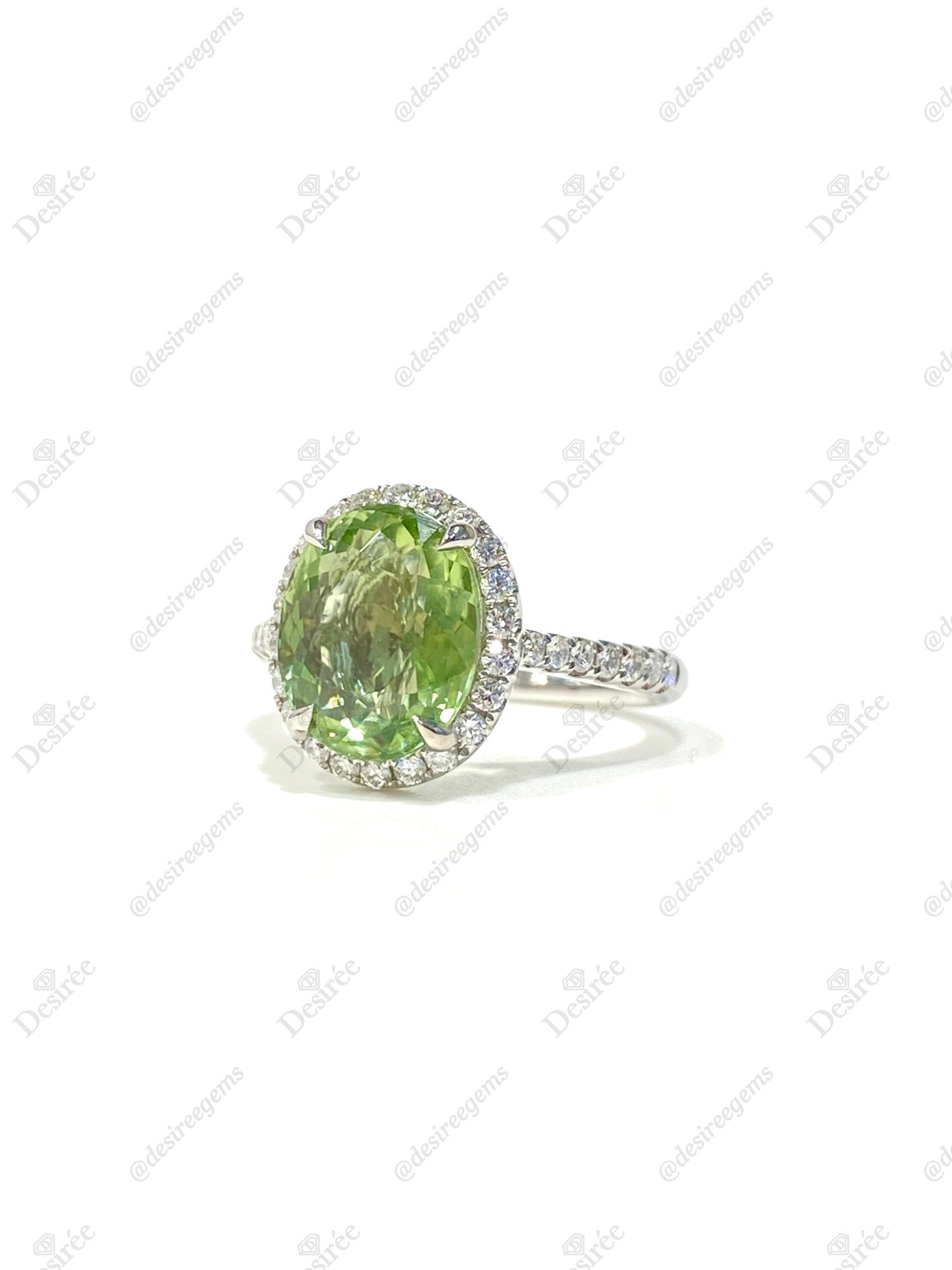 Natural Green Tourmaline 3.65ct Ring
