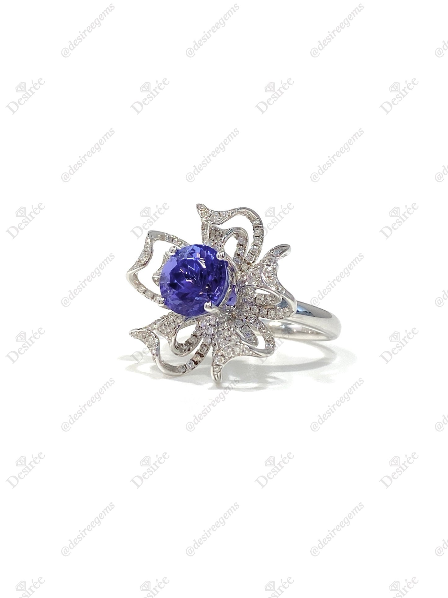 Natural Tanzanite 2.27ct Ring / Pendant 2 Way Wear Jewellery