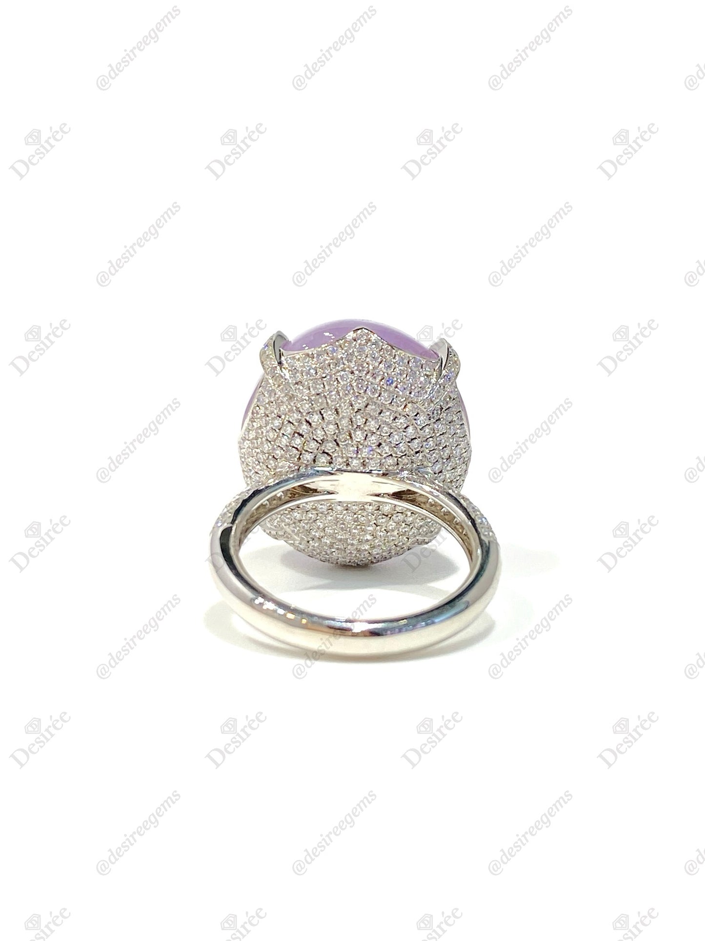 Natural Type A Lavender Jadeite Ring