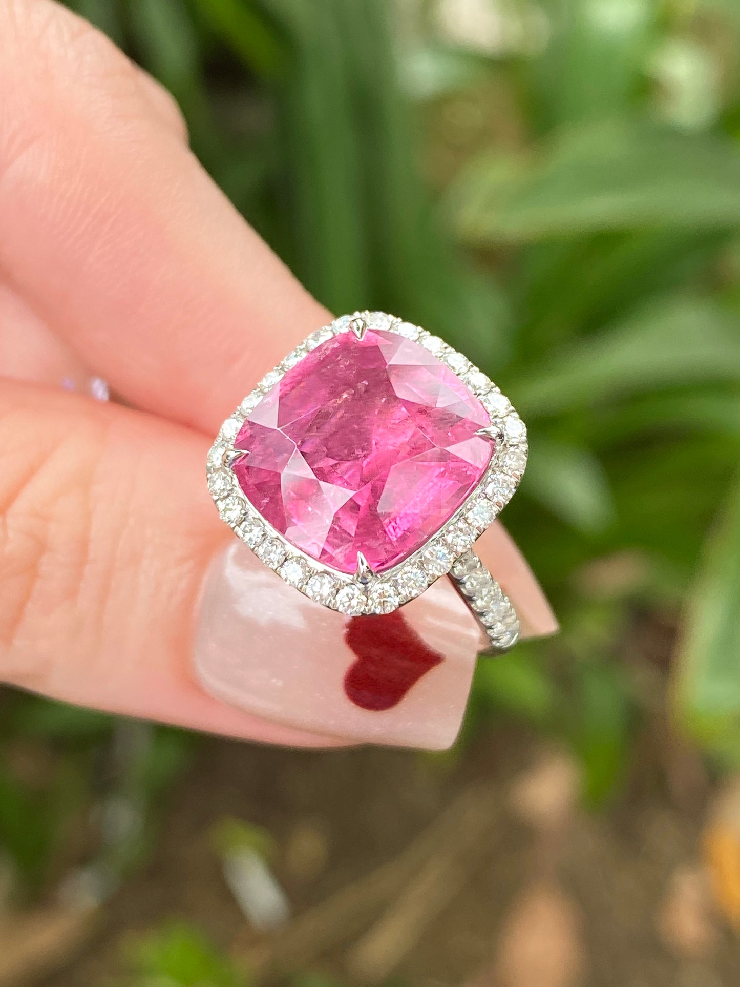 Natural Pink Tourmaline 6.85ct Ring