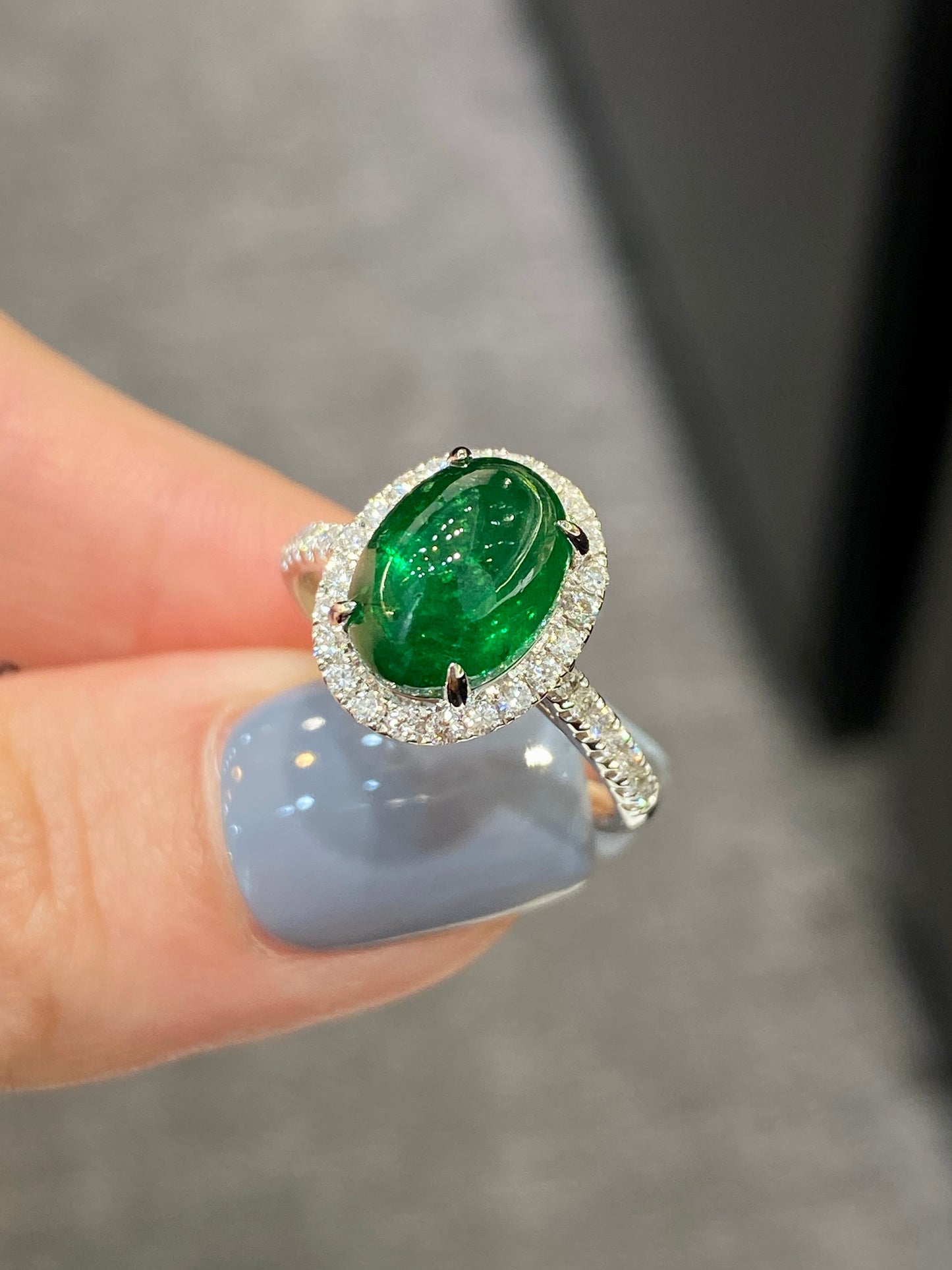 Natural Green Garnet Tsavorite 4.10ct Ring
