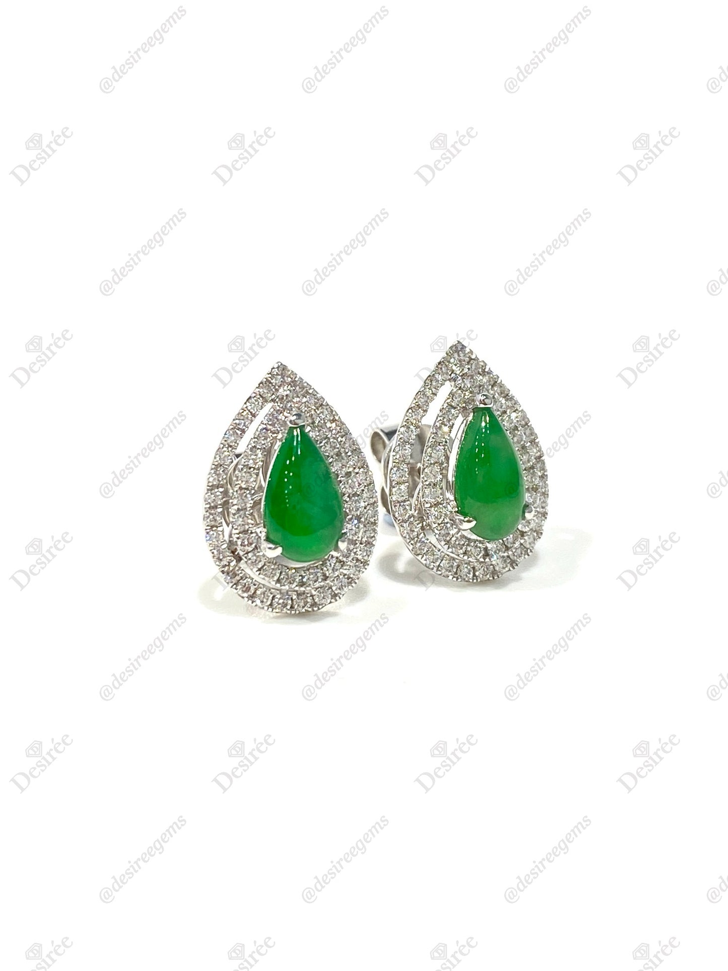 Natural Type A Jadeite Earrings