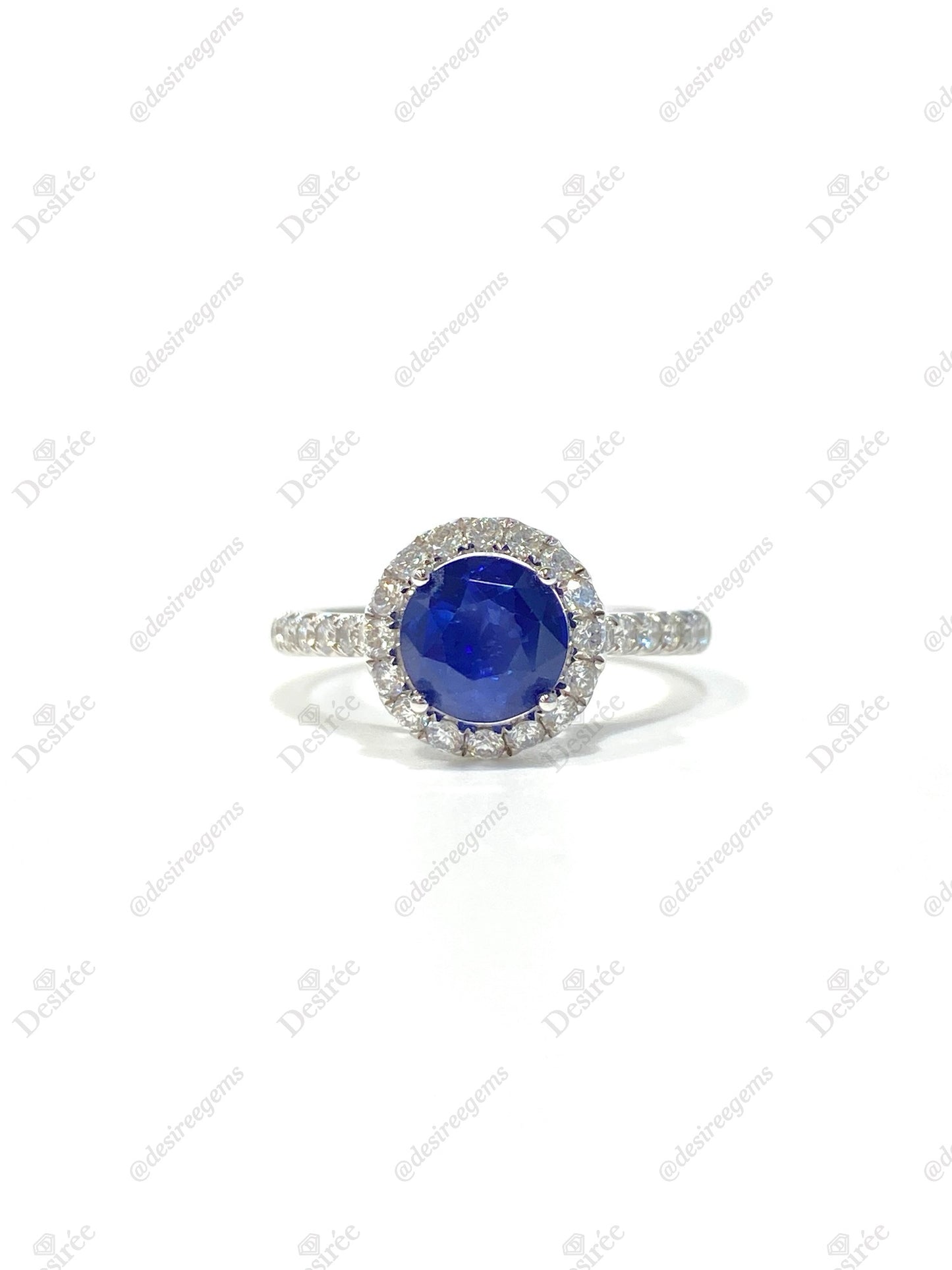 Natural Blue Sapphire 1.78ct Ring