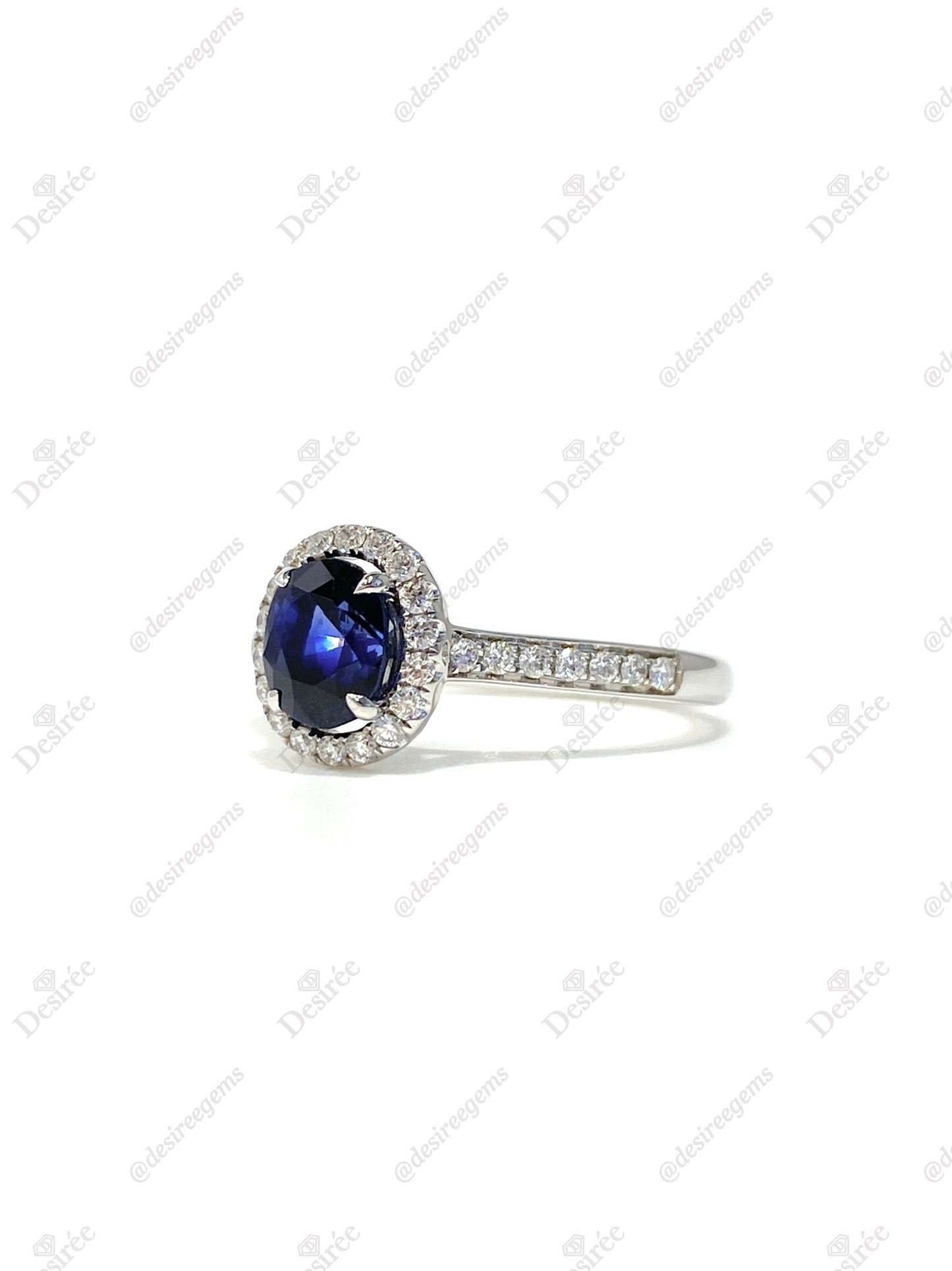 Natural Blue Sapphire 1.34ct Ring