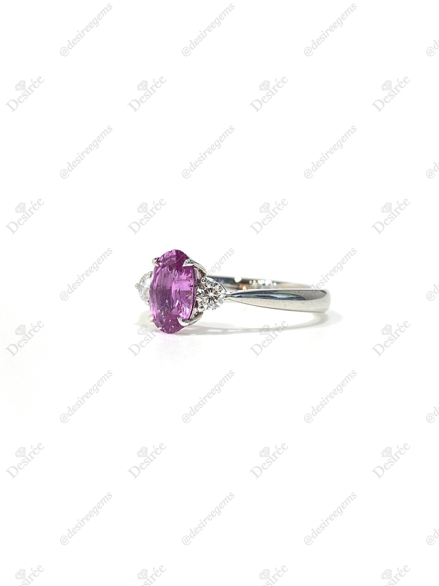 Natural Pink Sapphire 1.15ct Ring