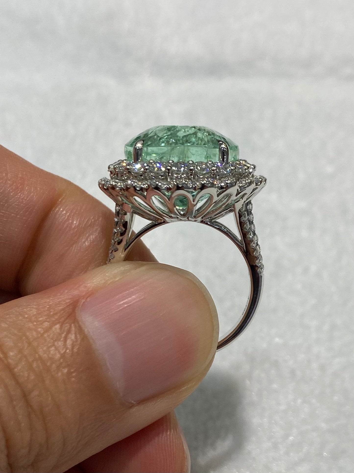 Natural Paraiba Tourmaline 19.31ct Ring