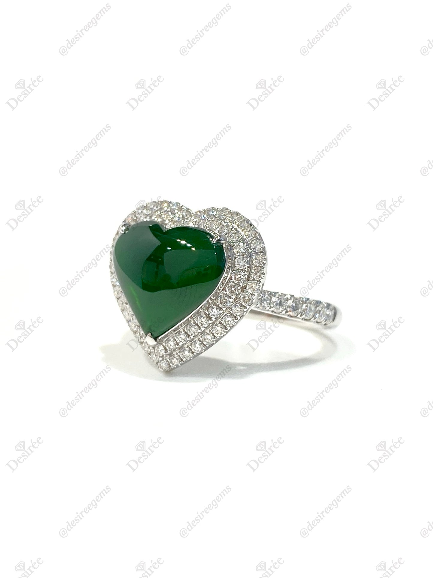 Natural Type A Jadeite Ring