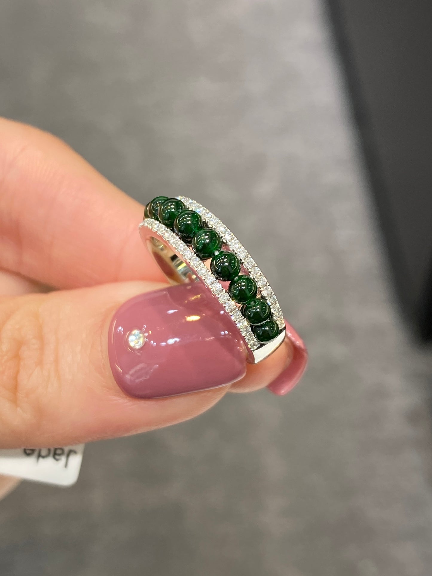 Natural Type A Jadeite Ring