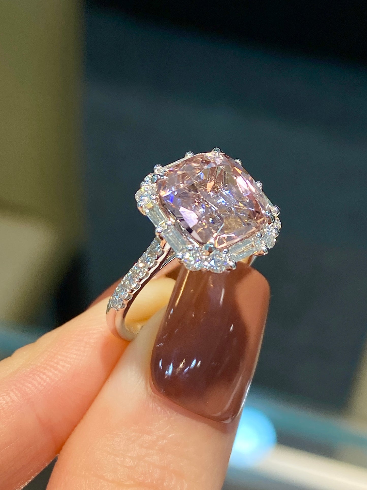 Natural Pink Tourmaline 4.58ct Ring