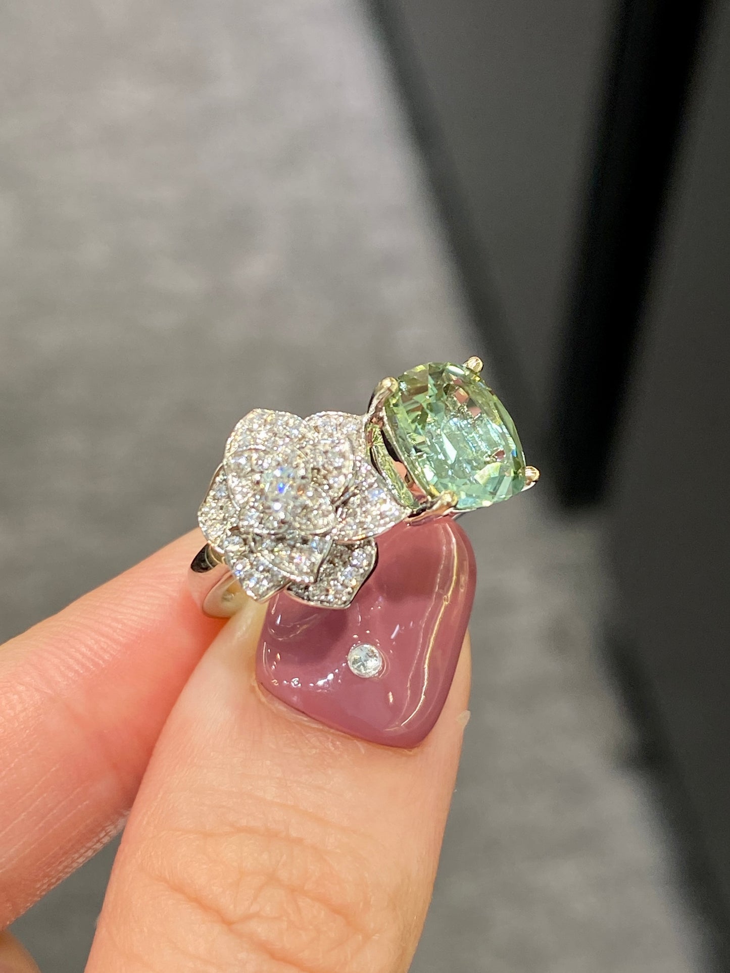 Natural Green Tourmaline 2.35ct Ring