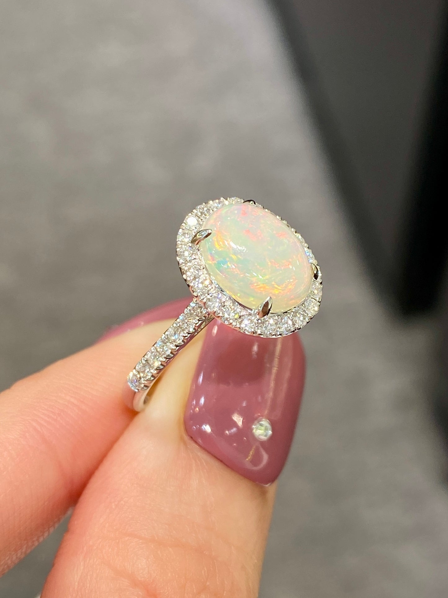 Natural Opal 1.20ct Ring