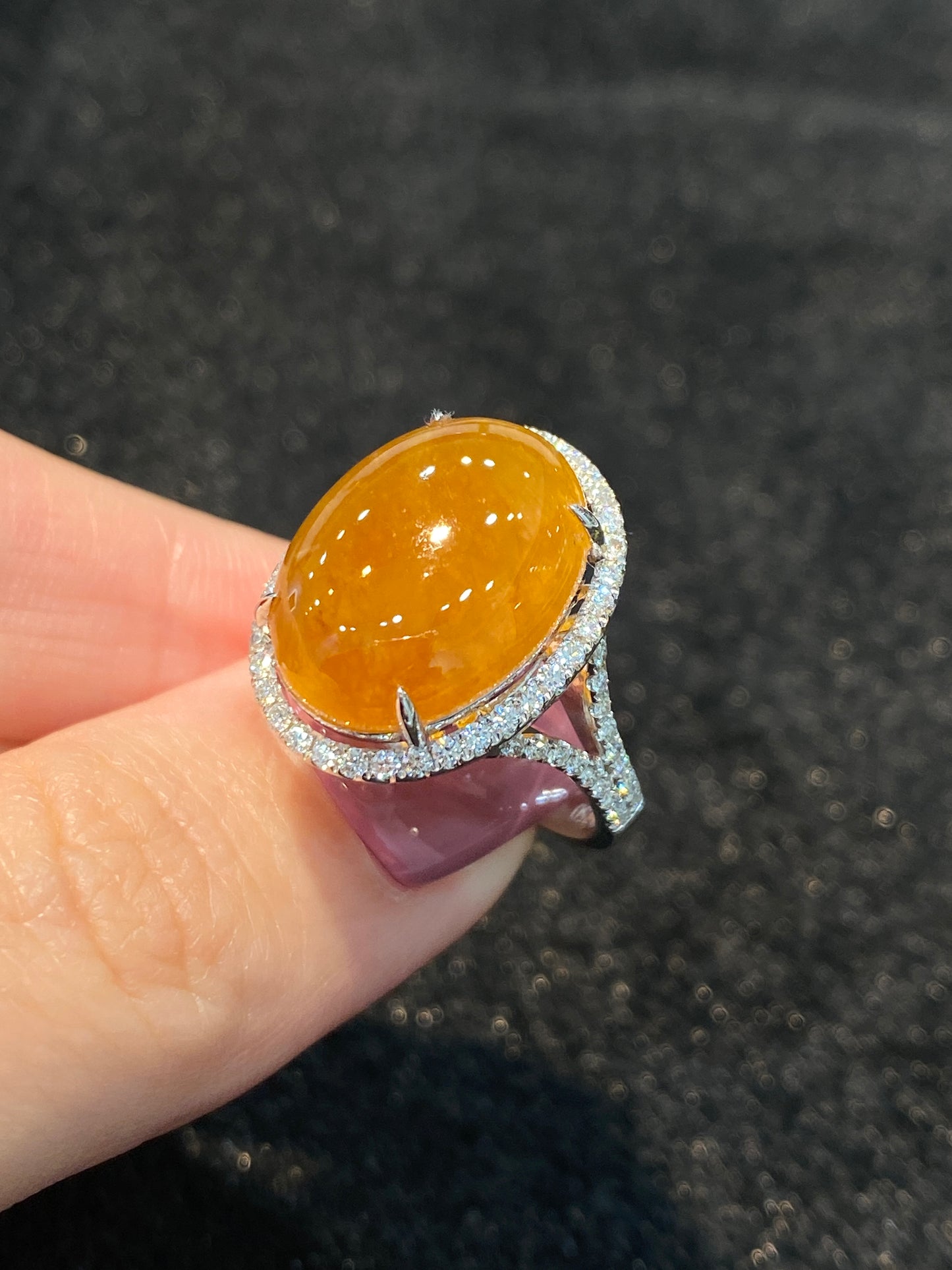 Natural Type A Jadeite Ring