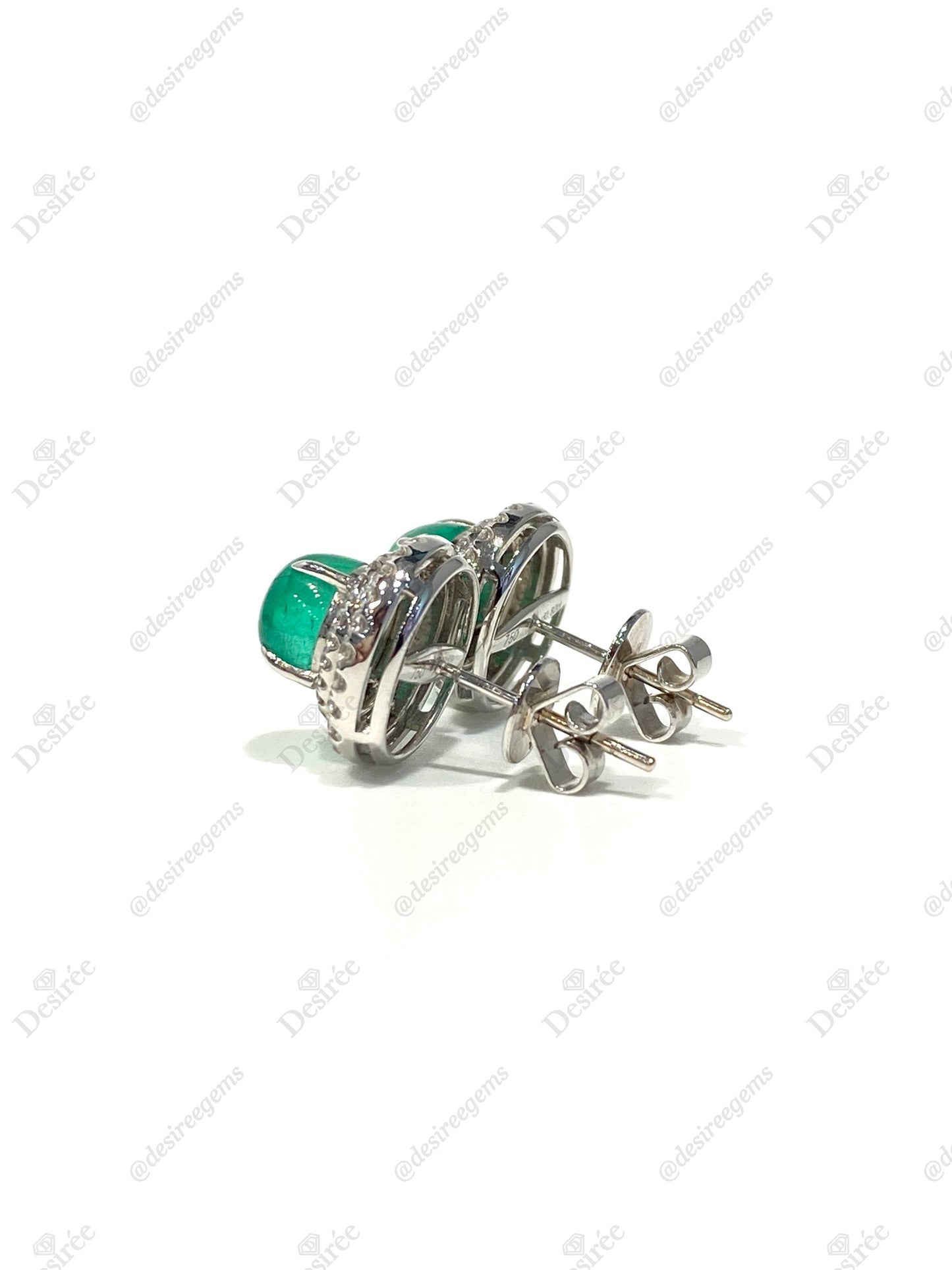 Natural Emerald 4.23ct Earrings