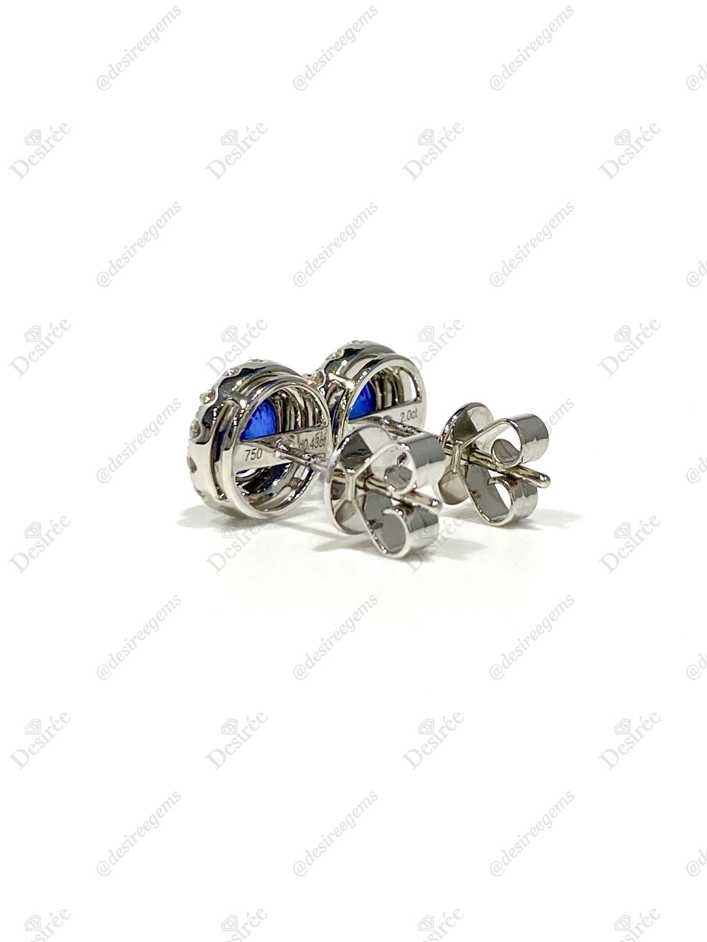Blue Sapphire 2.00ct Earrings